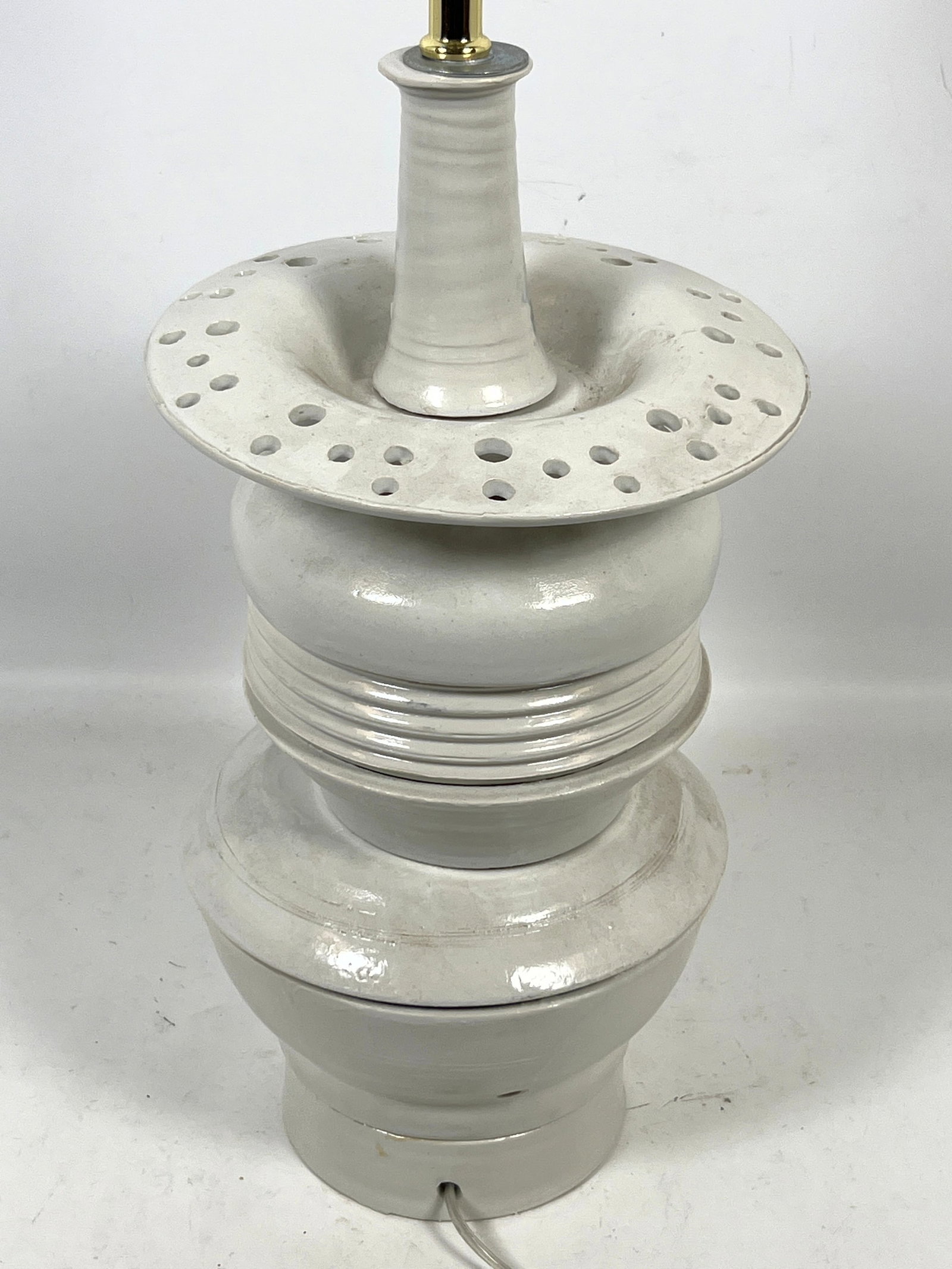 Artisan Ceramic Pottery Table Lamp. - 6