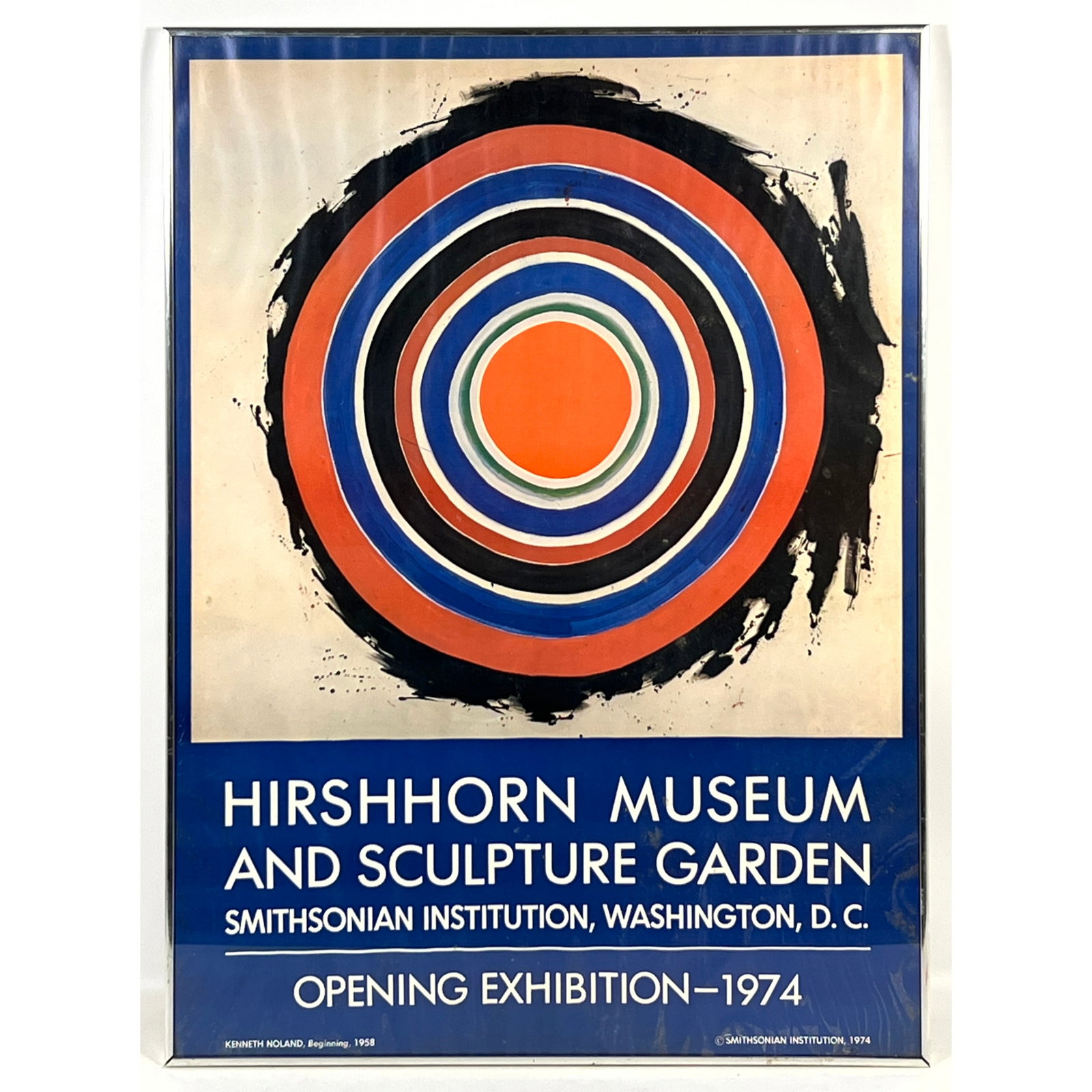 Framed Kenneth Noland Lithograph Exhibition Poster, Modern Art (1 of 9)