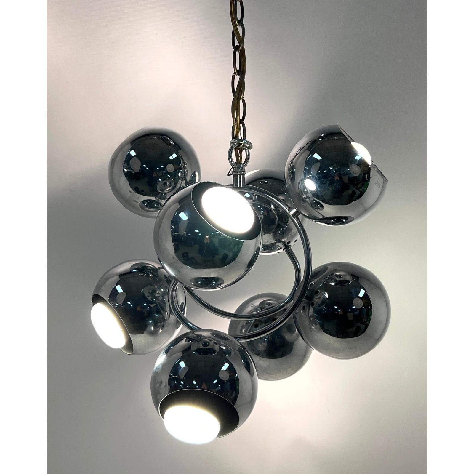 Vintage Robert Sonneman molecule chandelier Pendant Lamp. (1 of 10)