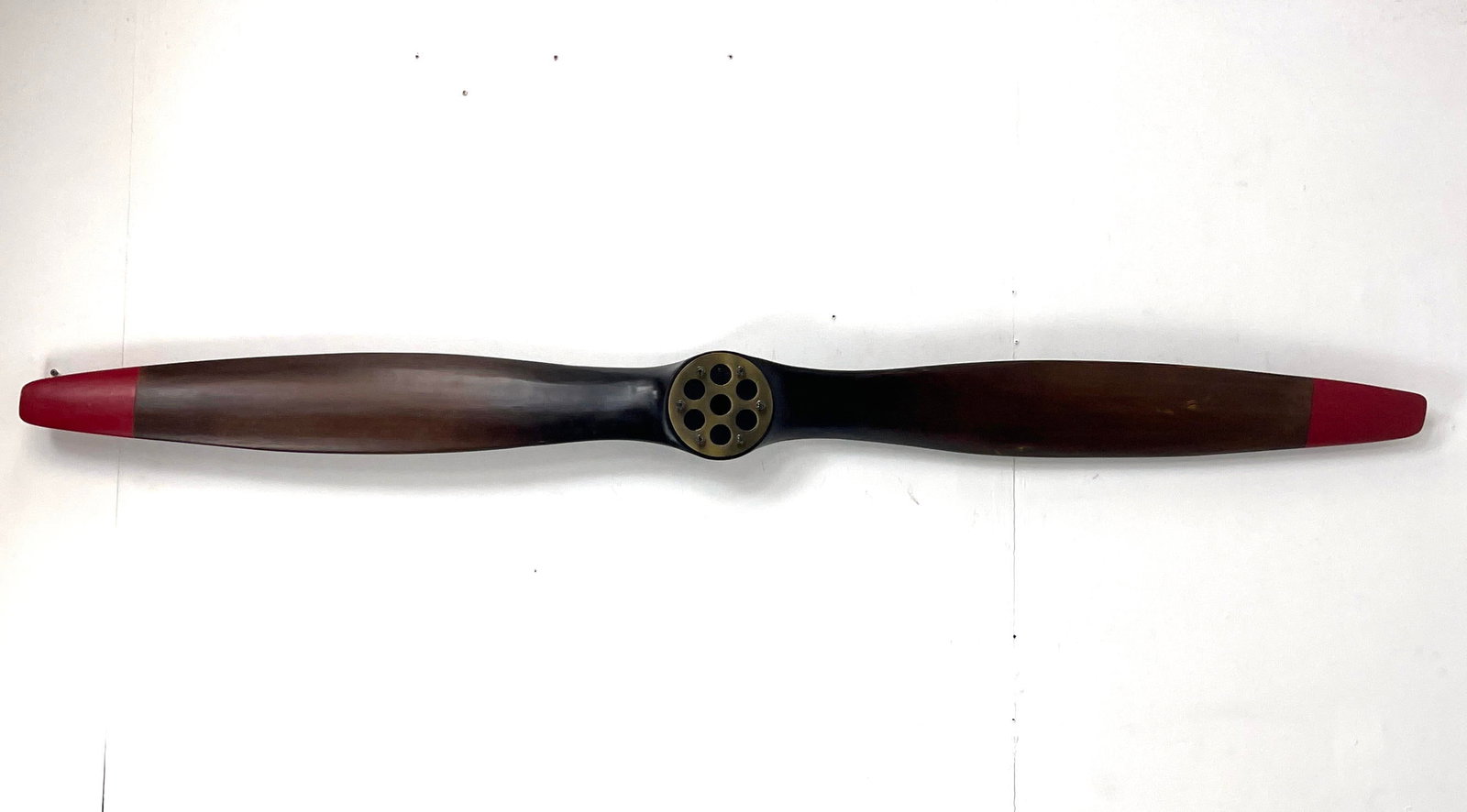 Large Decorative Wood 2 Balde Airplane Propeller.: Large Decorative Wood 2 Balde Airplane Propeller. Dimensions: Height: 5.75 inches, Width: 73.5 inches, Depth: 4 inches. ---