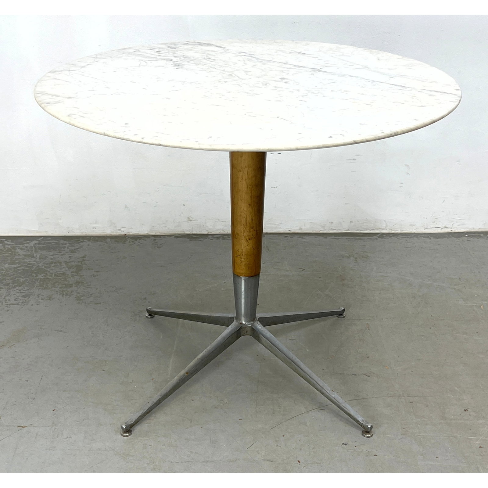 Mid Century Italian Marble Top Bistro Dining Table (1 of 8)