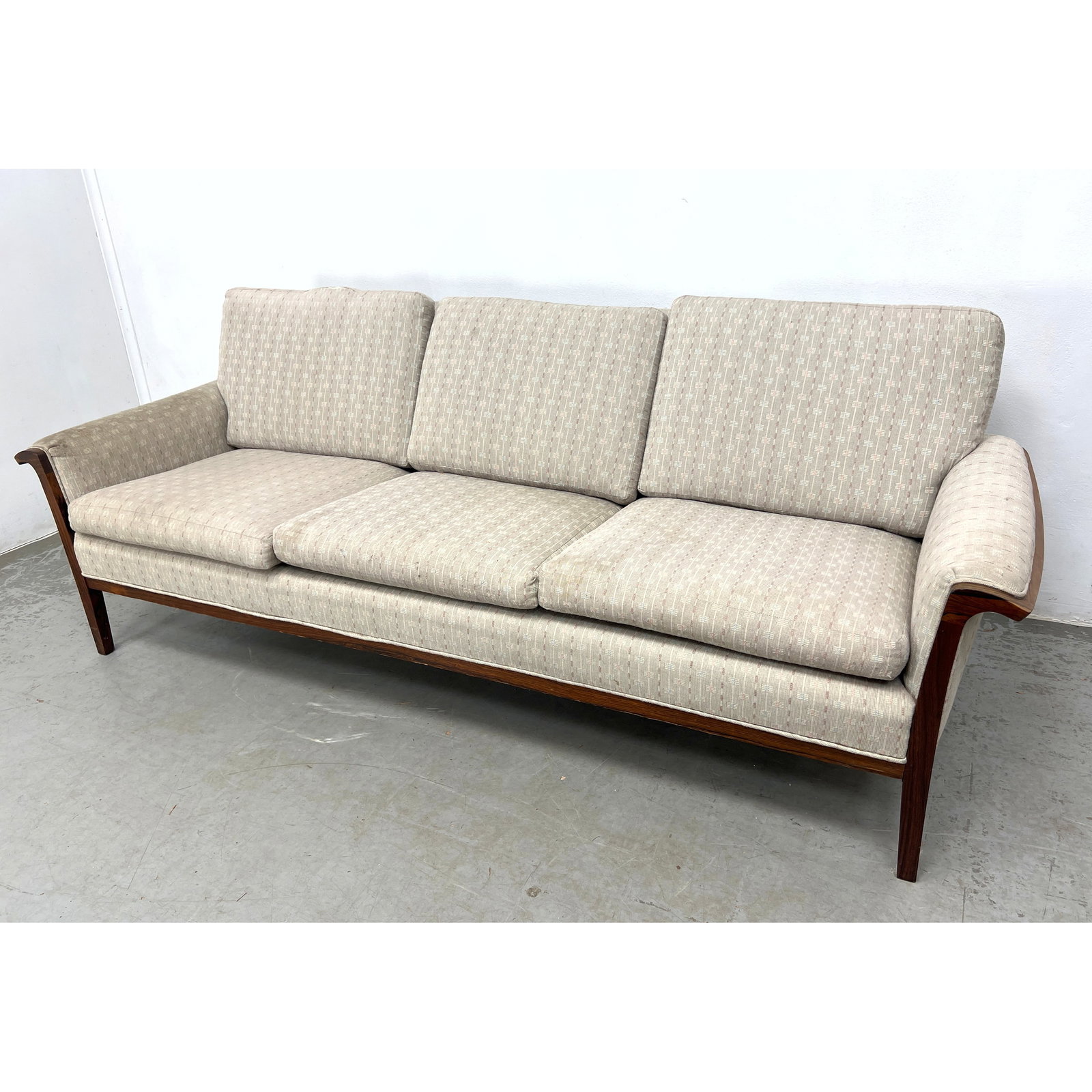Danish Modern Rosewood Framed Sofa Couch. Mid Century Modern (1 of 13)