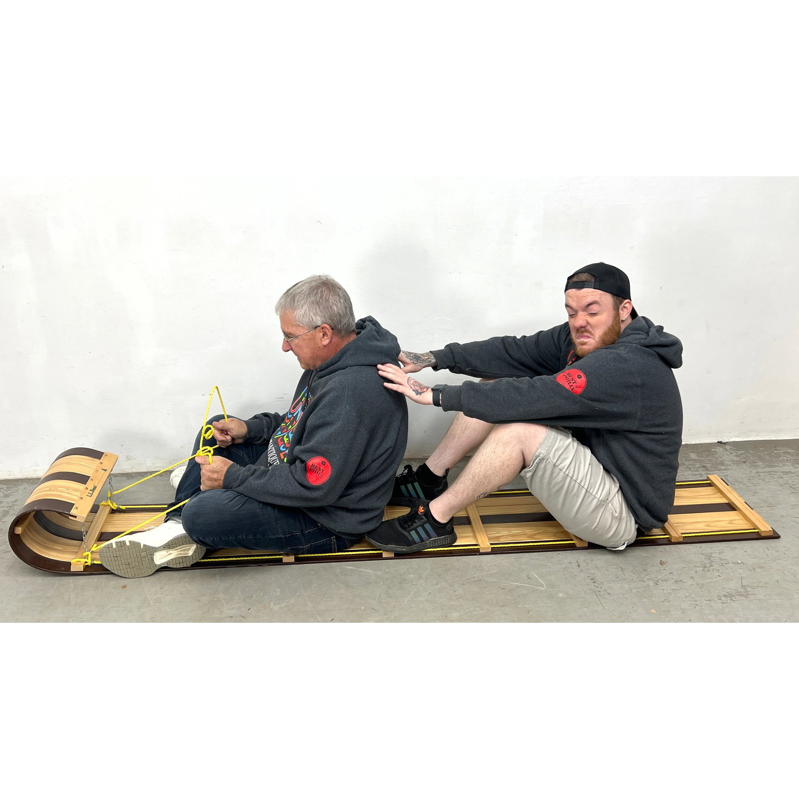 L.L. Bean large wooden toboggan sled. Made in Canada. (1 of 9)