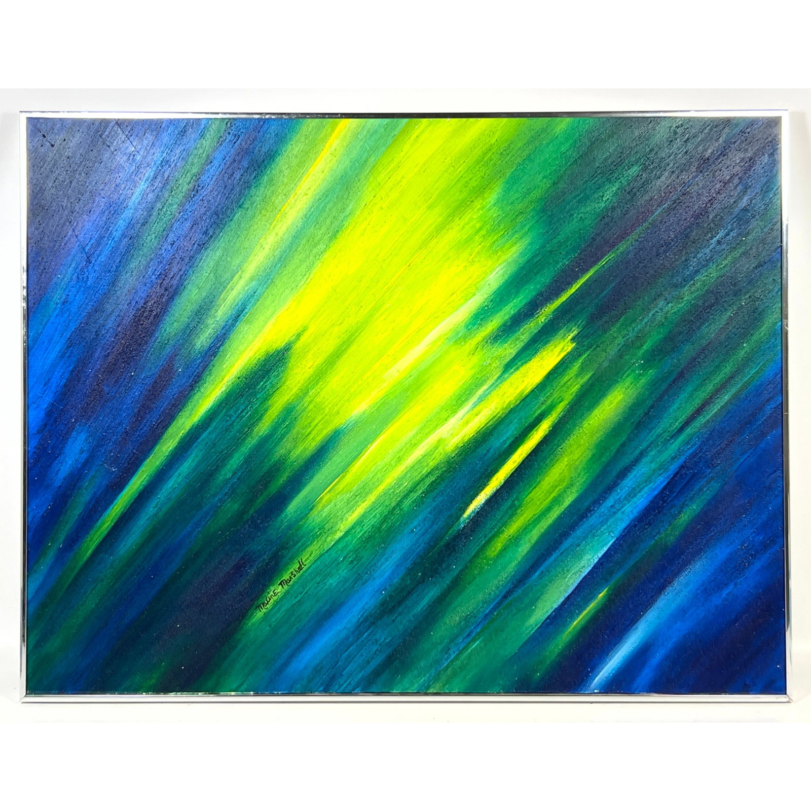 Maxine Marshall Abstract Modern Painting on Canvas.: Maxine Marshall Abstract Modern Painting on Canvas. Dimensions: Height: 30.5 inches, Width: 40.25 inches. ---