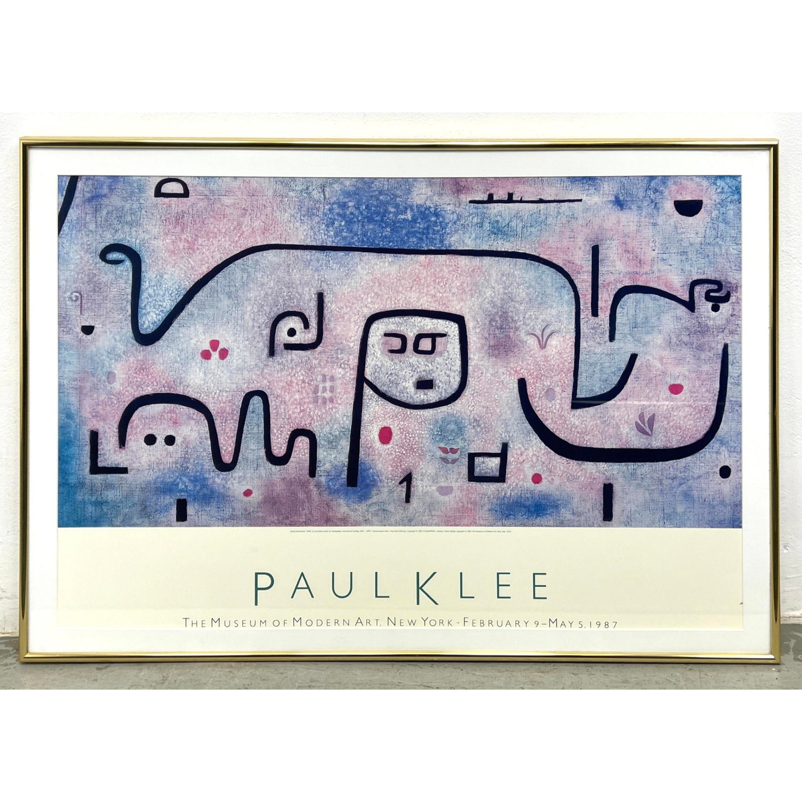 PAUL KLEE Museum Exhibition Poster. MOMA Museum of Modern Art, NY 1987. The poster features a high q (1 of 9)