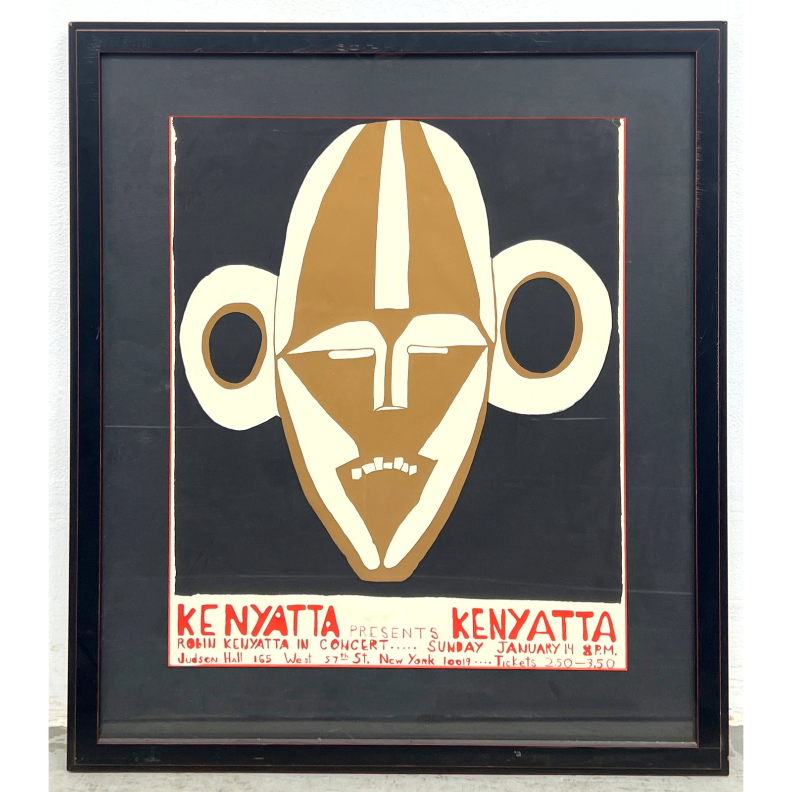 Robin Kenyatta Screenprint Jazz Concert Poster. New York. 1968. (1 of 9)