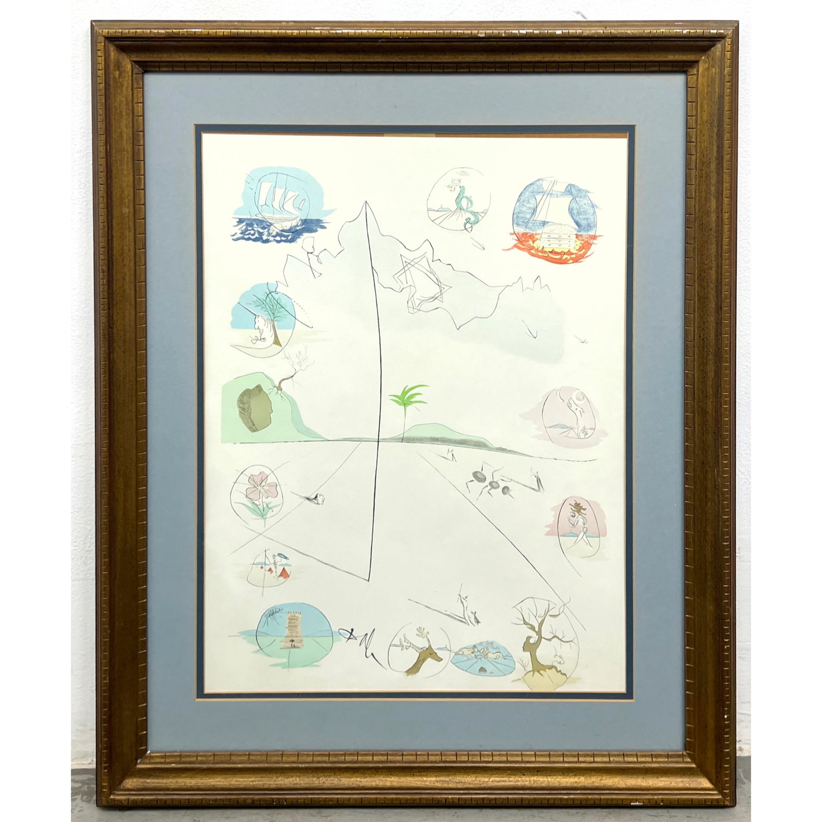 Salvador Dali, Twelve Tribes of Israel, color lithograph: Salvador Dali, Twelve Tribes of Israel, color lithograph Dimensions: Height: 36.5 inches, Width: 30.5 inches. ---