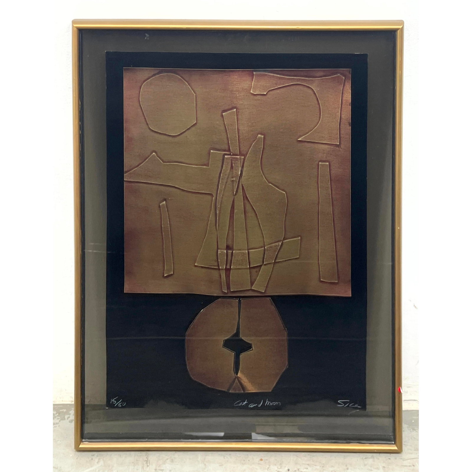 Signed and Numbered Embossed Print. 15/60: Signed and Numbered Embossed Print. 15/60 Dimensions: Height: 37 inches, Width: 28.5 inches. ---