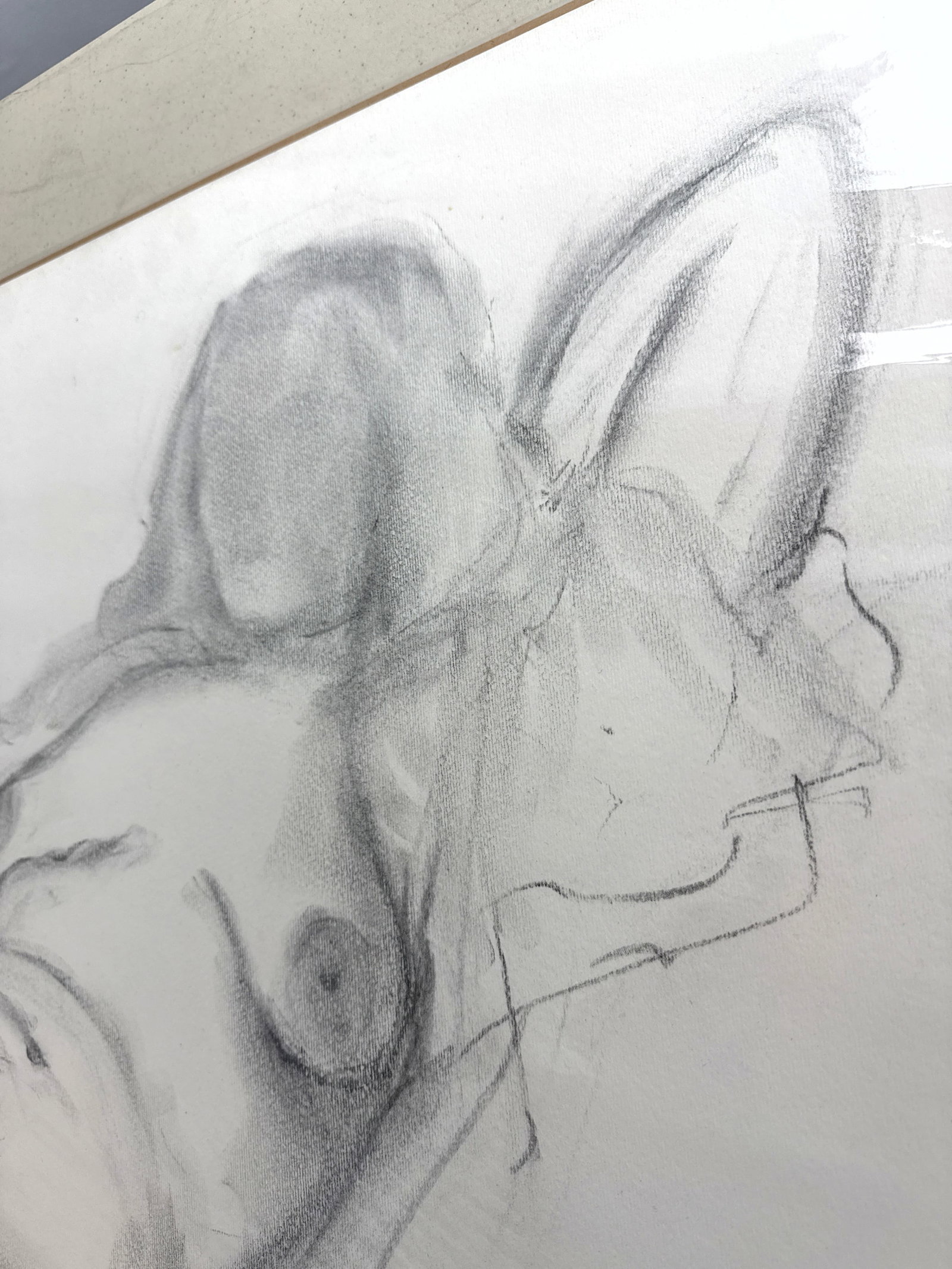 Norman Rubington Nude Study Drawing. unsigned. - 2