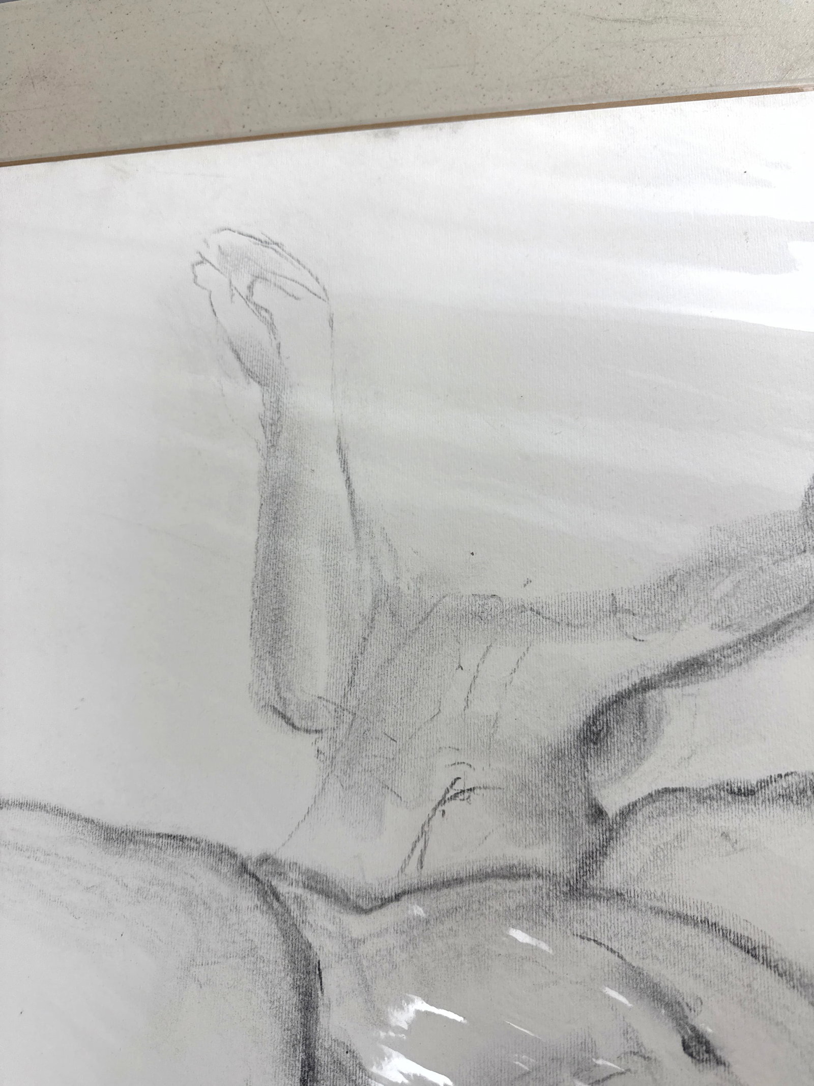 Norman Rubington Nude Study Drawing. unsigned. - 4