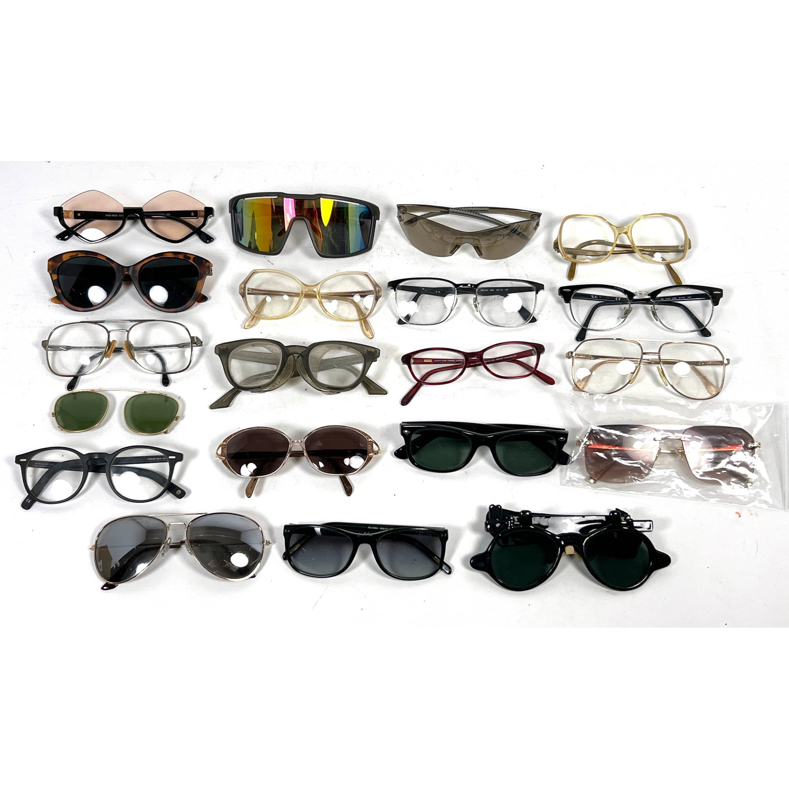 Collection of Vintage and Newer Sunglasses and Glasses, Ray Ban, Ralph Lauren, Flip front, and Vario (1 of 15)