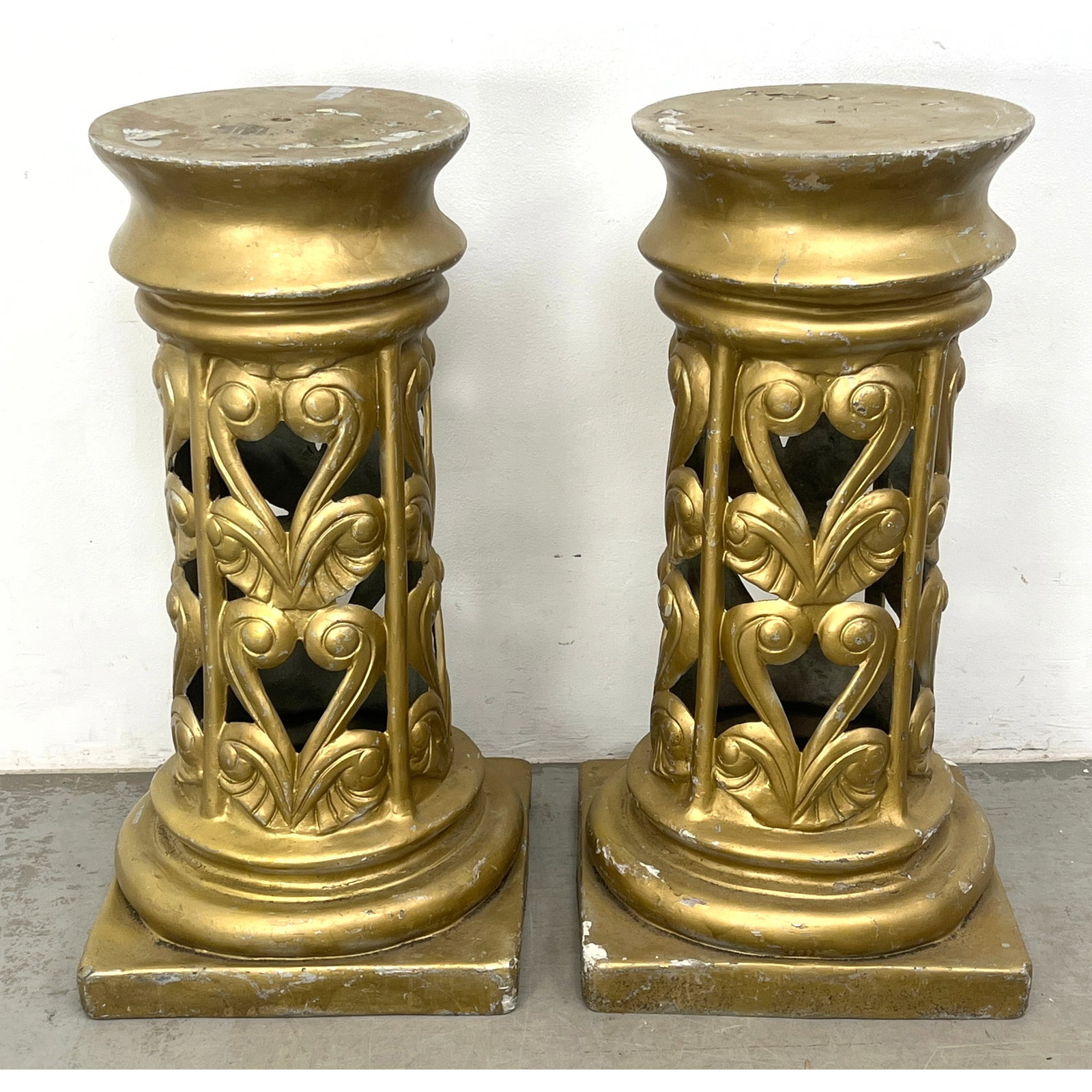 Pr Decorative Pierced Column form Display Pedestals. Pierced plastic columns have scroll details. Pa (1 of 12)