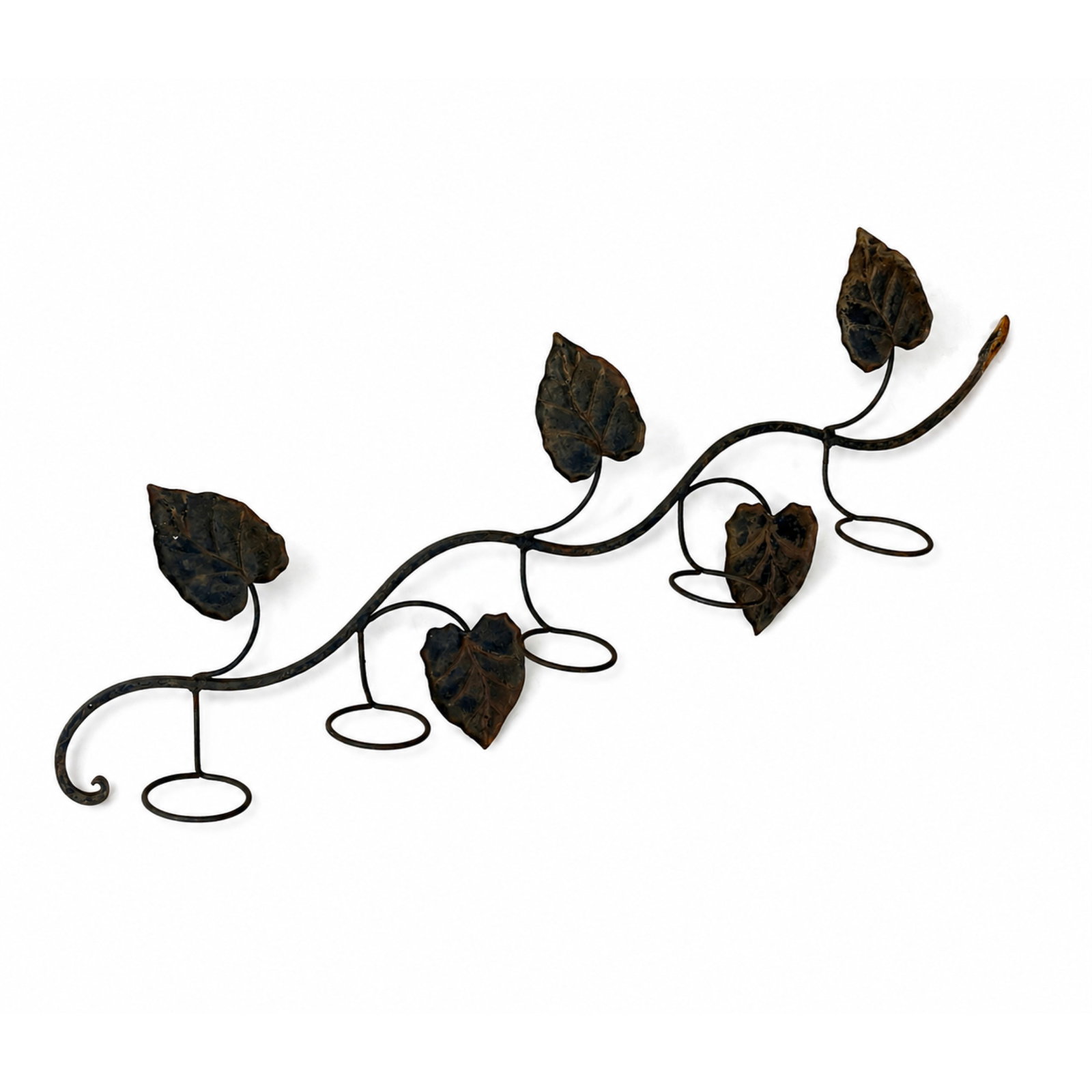 Wall Mounted metal leaf vine Planter Pot Holder. (1 of 12)