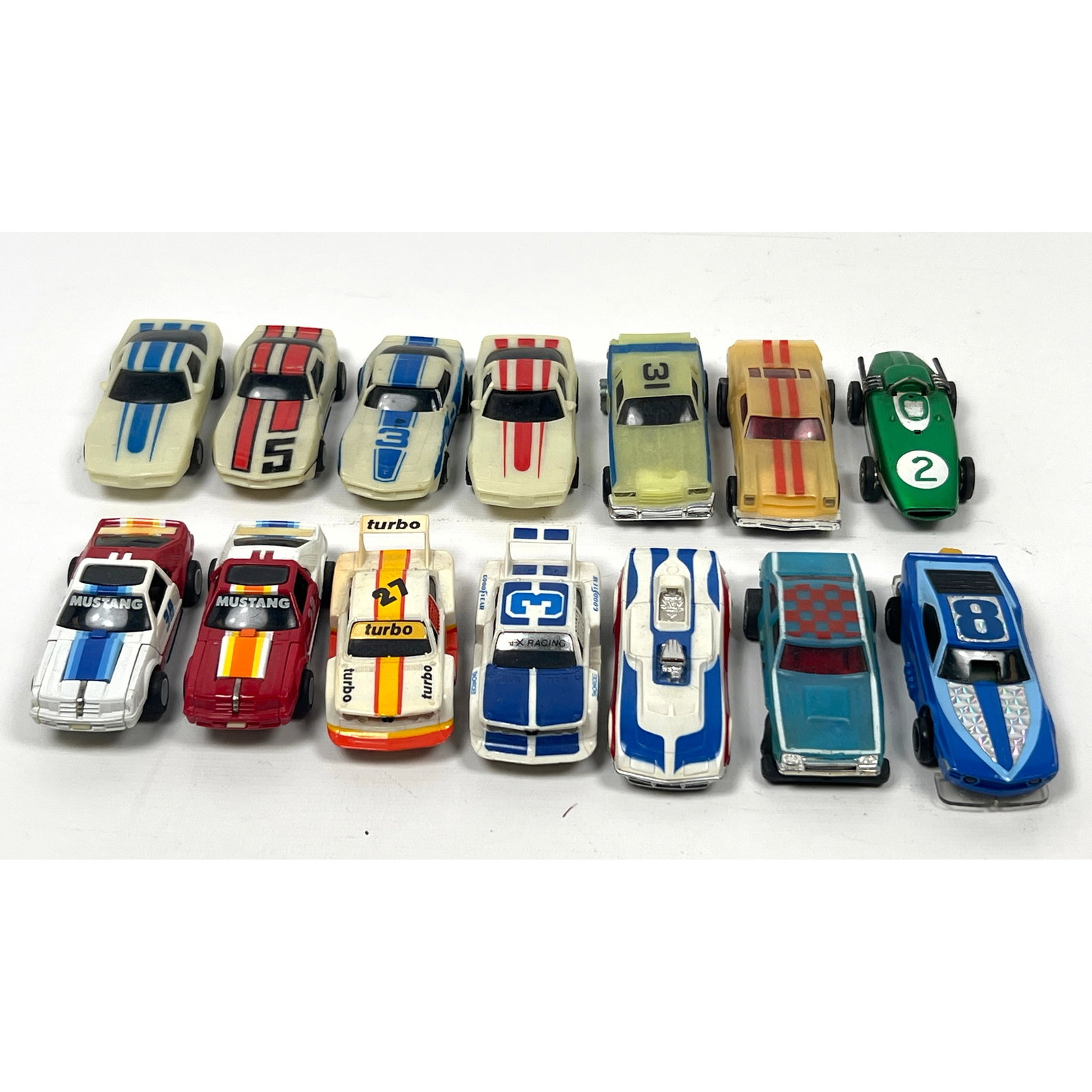 14pcs HO scale electric slot cars produced by Tyco and Aurora under the AFX brand. The vehicles feat (1 of 19)