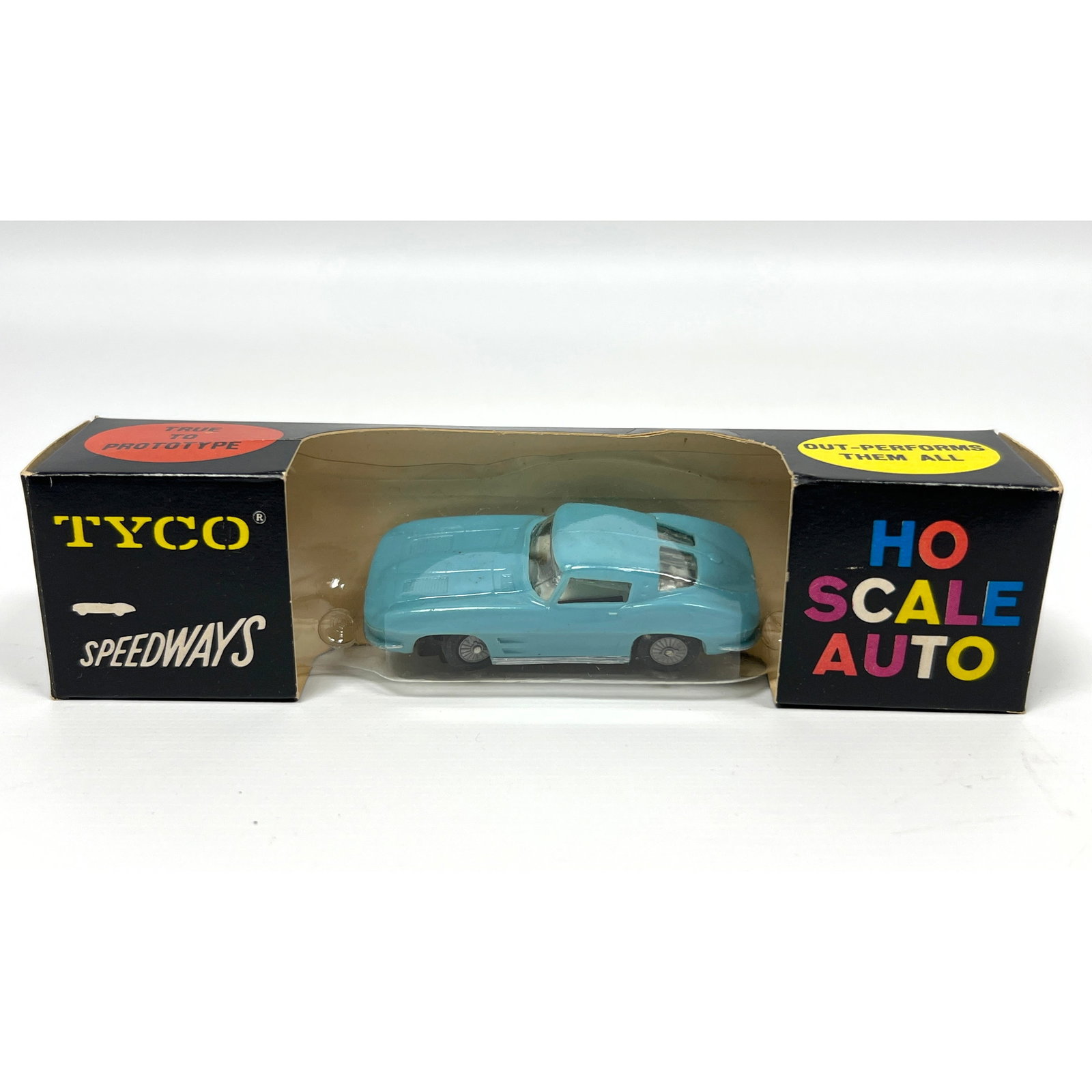 Vintage HO scale electric slot car was manufactured by Tyco, a brand of the Mantua Metal Products Co (1 of 12)