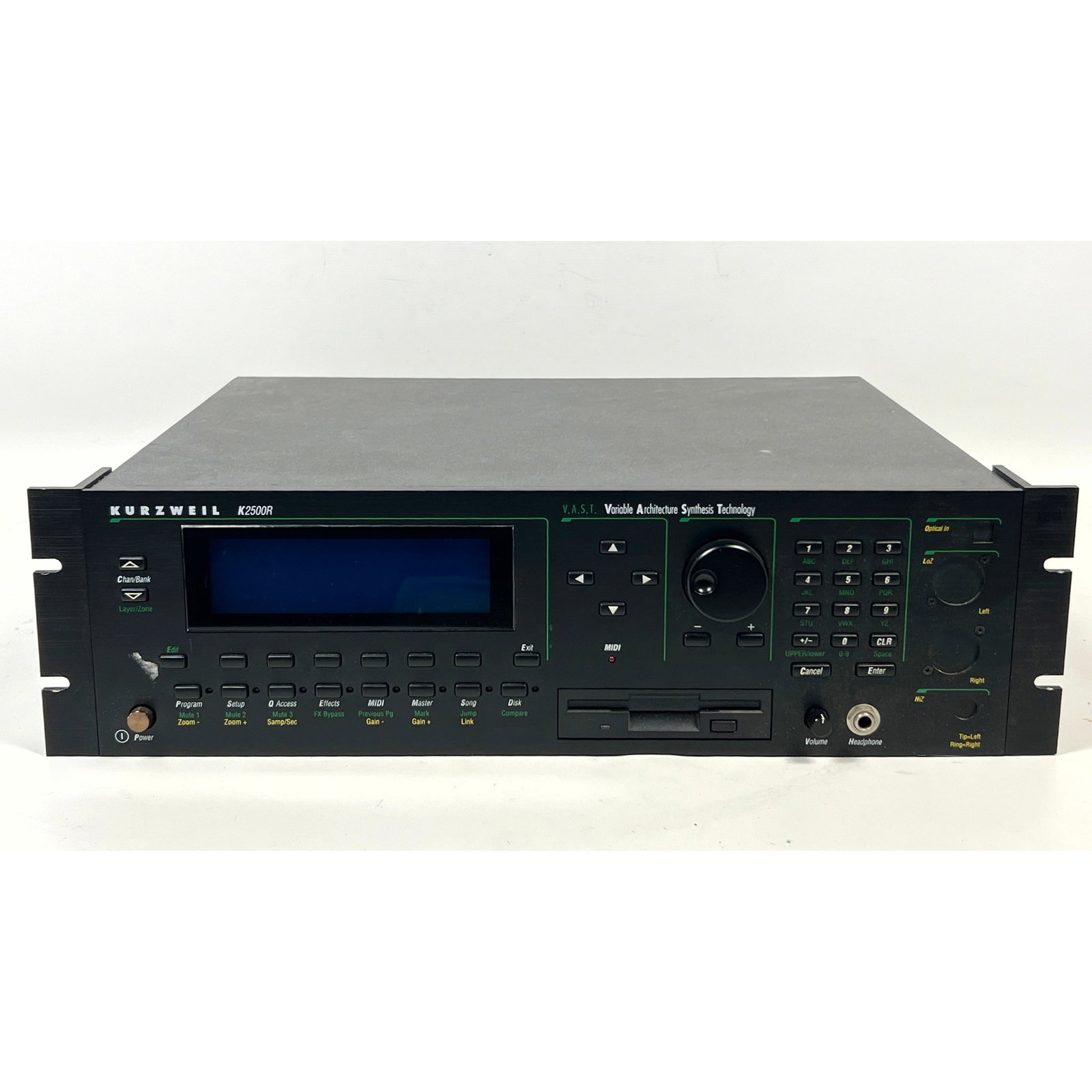Kurzweil K2500R rack-mountable digital synthesizer and sampler module utilizing V.A.S.T. (Variable A (1 of 13)