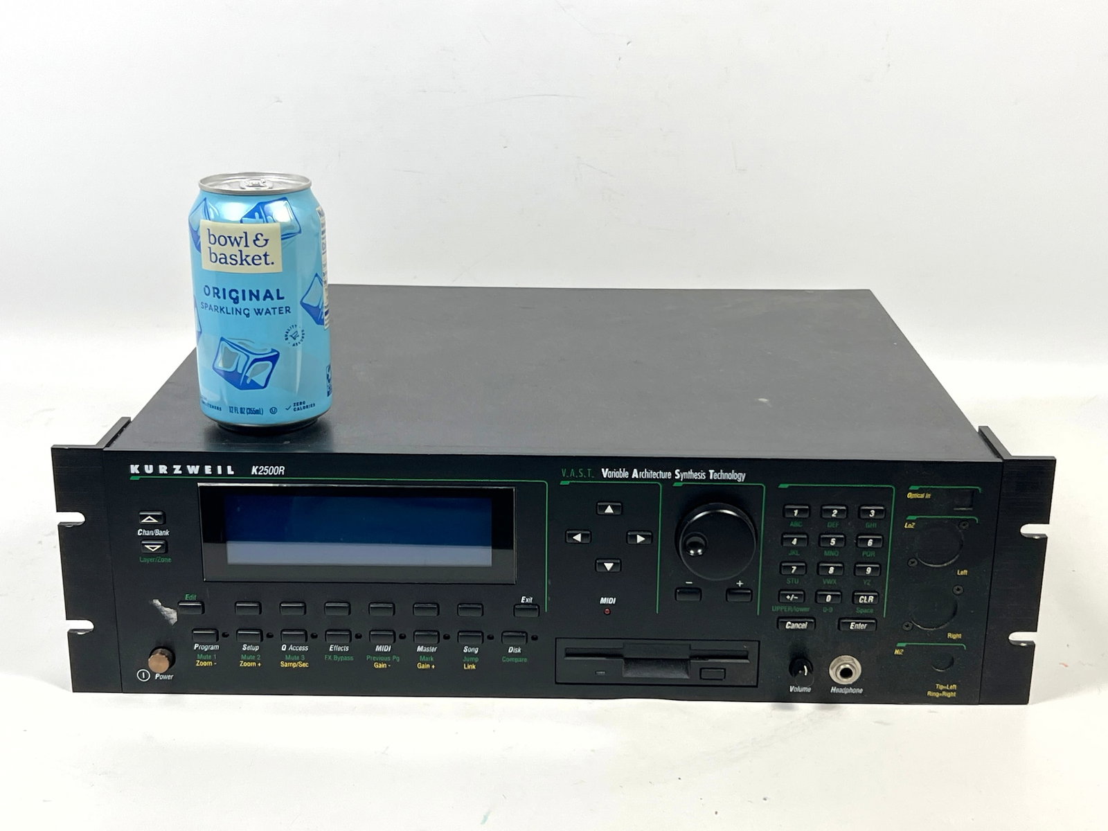 Kurzweil K2500R rack-mountable digital synthesizer and sampler module utilizing V.A.S.T. (Variable A - 2
