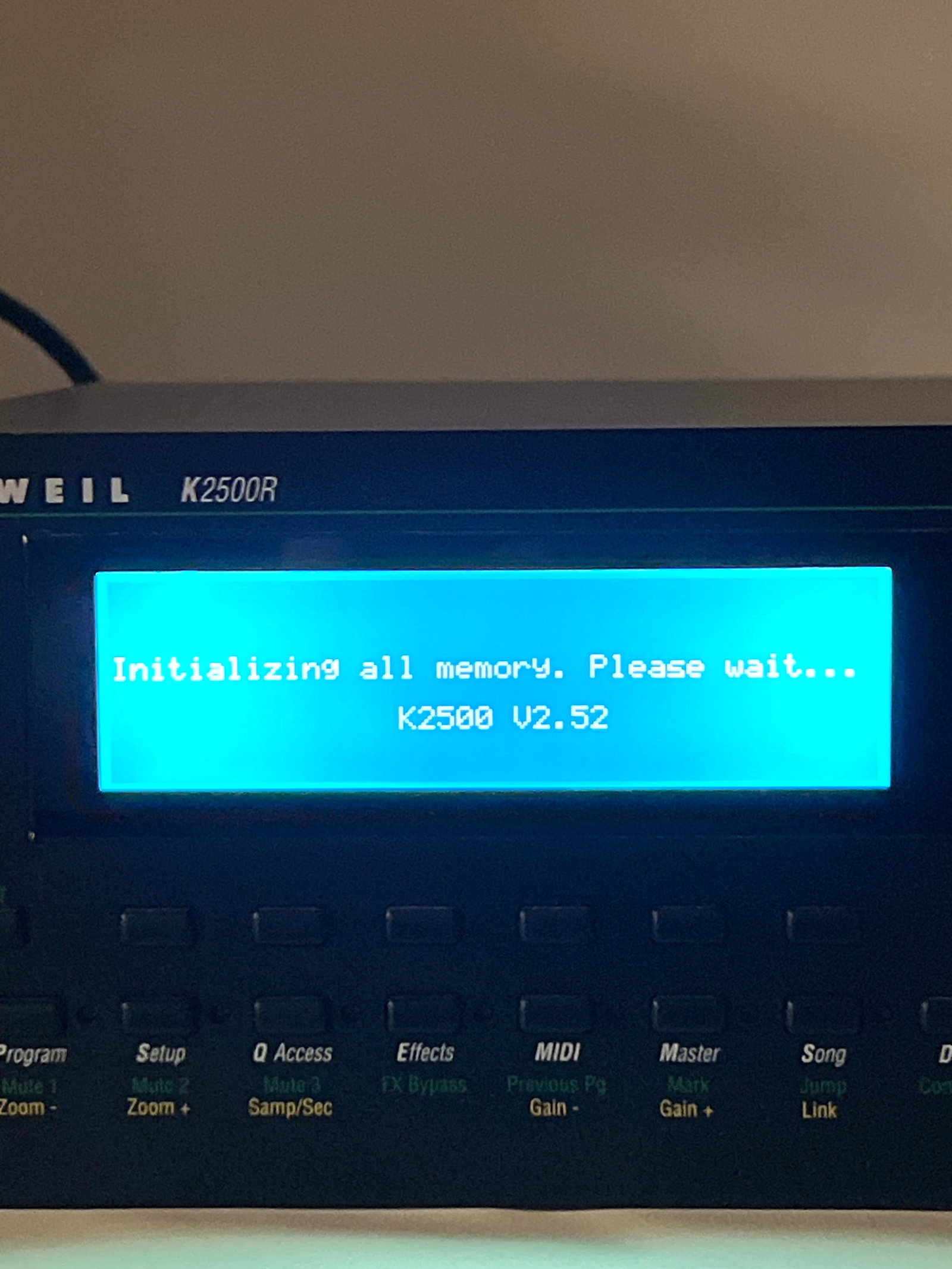 Kurzweil K2500R rack-mountable digital synthesizer and sampler module utilizing V.A.S.T. (Variable A - 8