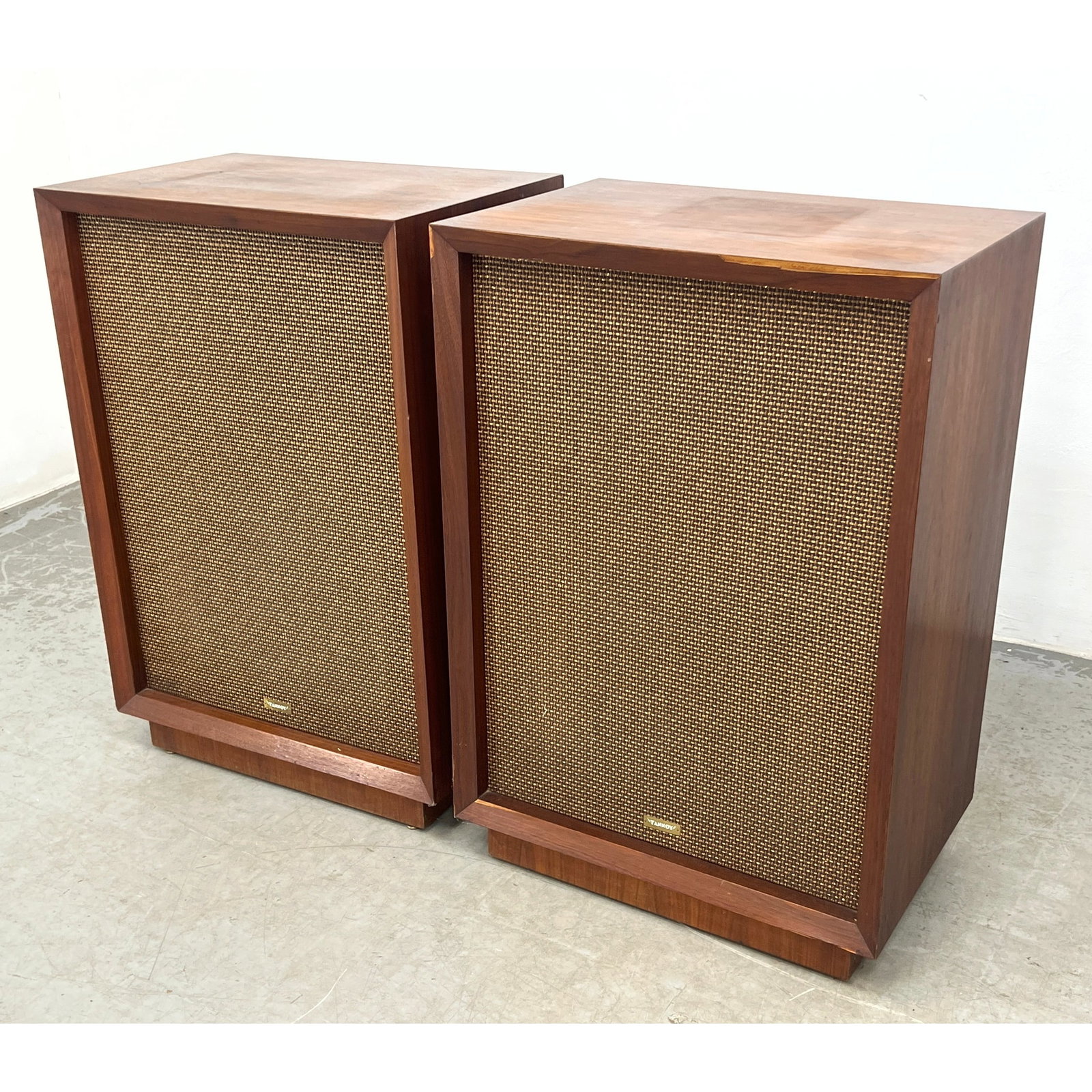 Pair of vintage floor-standing loudspeakers is manufactured by Tannoy The G.R.F. Enclosure model. (1 of 17)