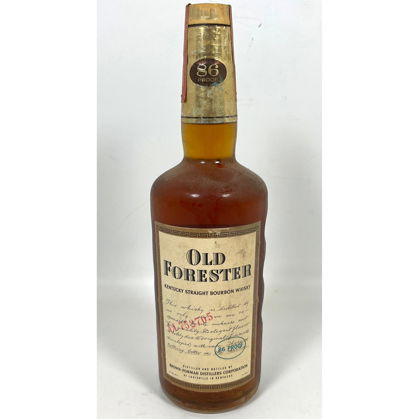 Old Forester Kentucky Straight Bourbon Whisky, distilled and bottled by Brown-Forman Distillers Corp (1 of 8)