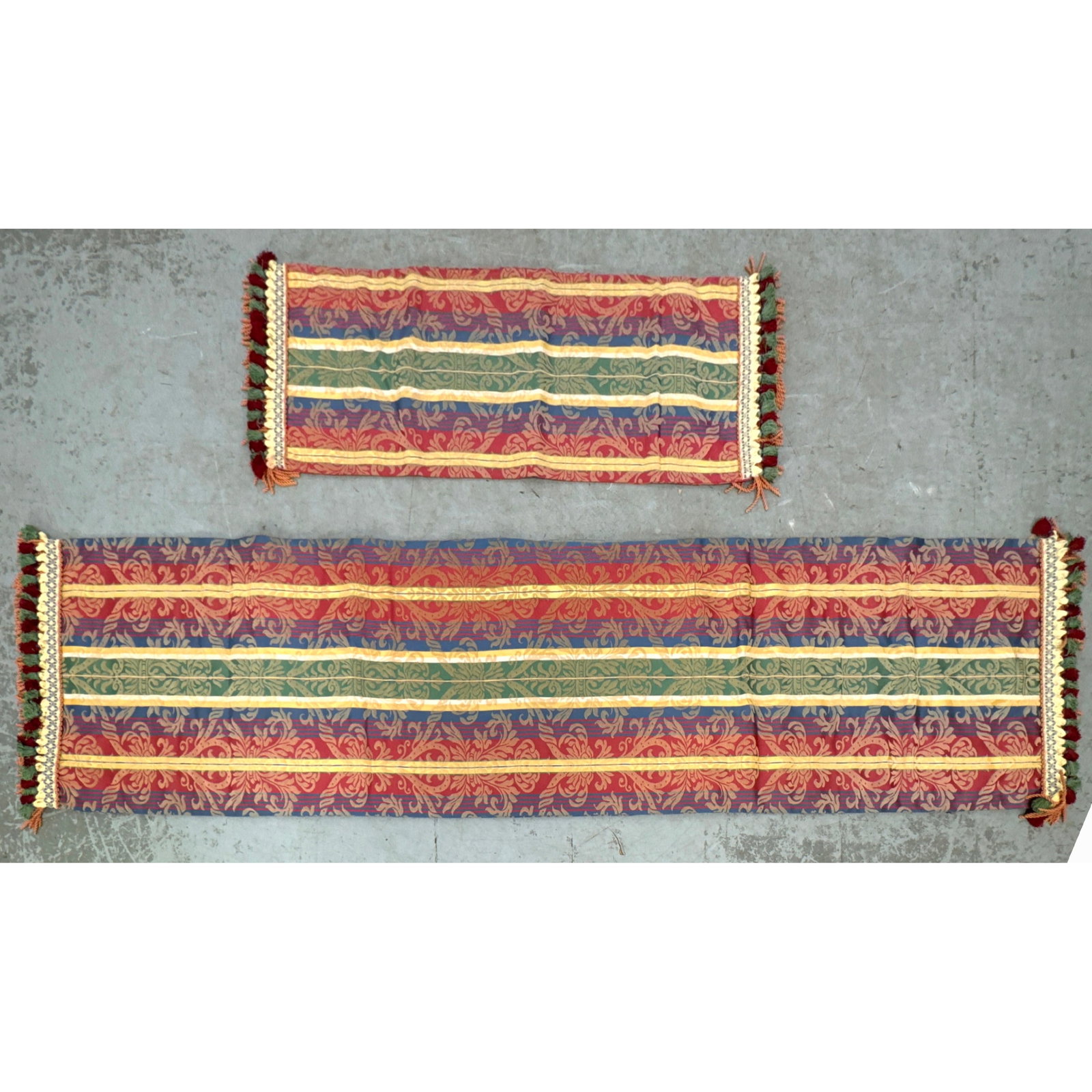 2pcs MacKenzie Childs, Ltd. Fabric Runner Panels. (1 of 13)