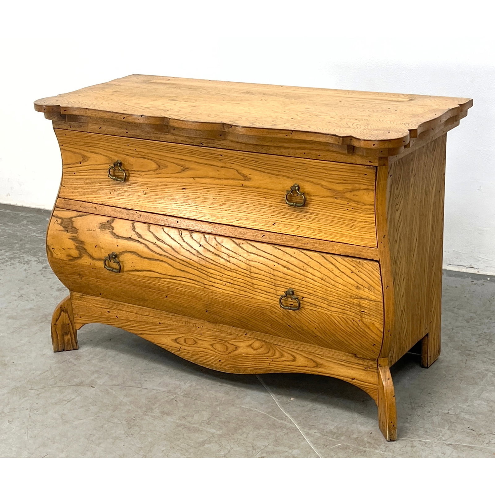 Country French Provincial style Bombe Chest Cabinet. Baker style. (1 of 11)