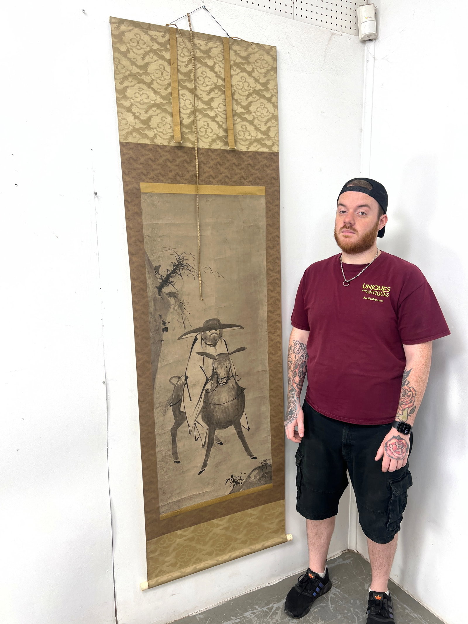 Chinese Hand Painted Scroll. - 9
