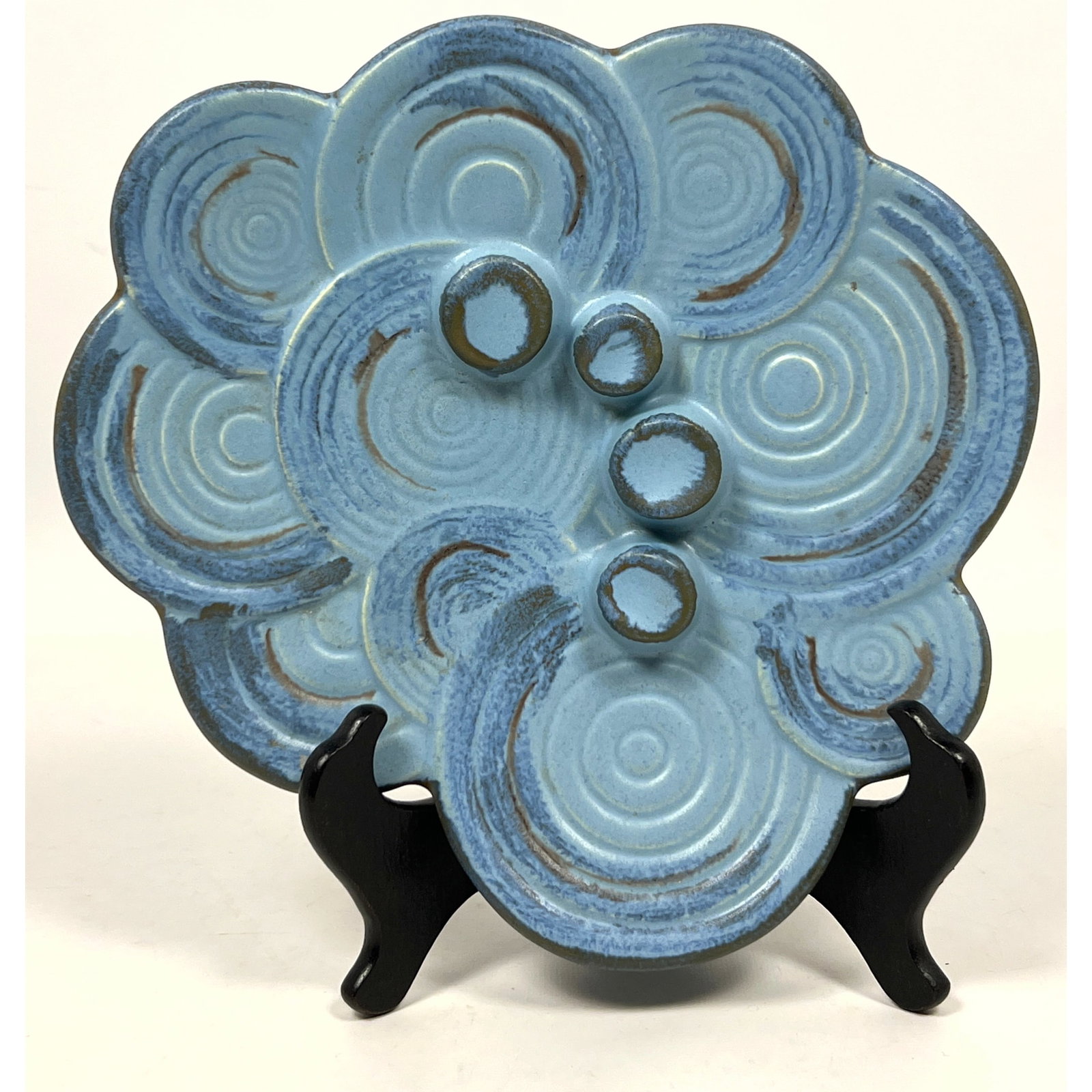 Haeger 1036-H Art Deco Tray Dish. Sculpted design. (1 of 8)