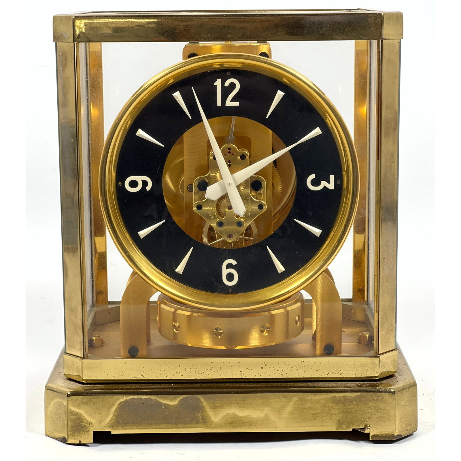 LeCoultre Atmos perpetual motion mantle clock, manufactured in Switzerland. Black Dial. (1 of 13)