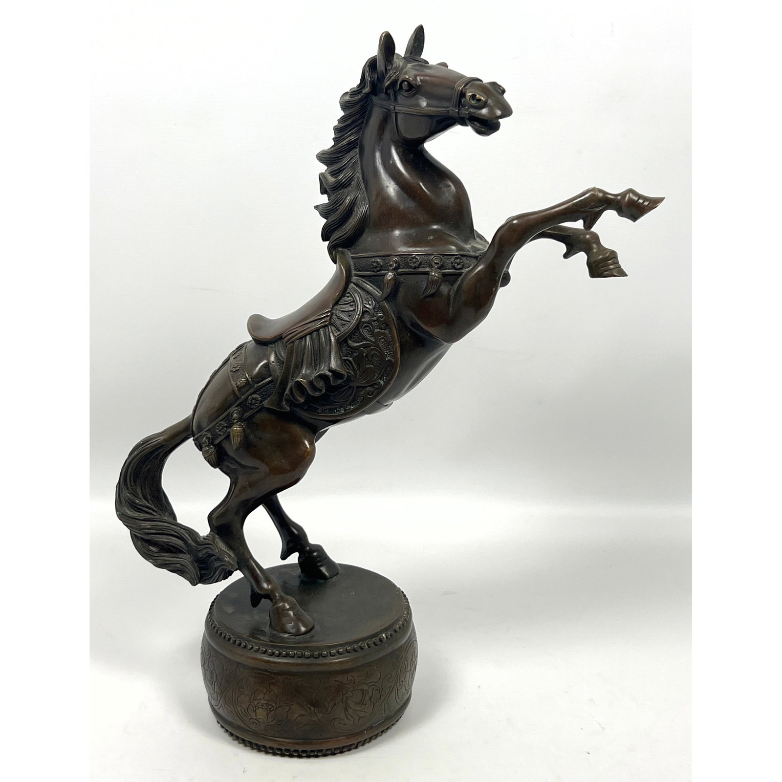 Bronze sculpture of Rearing Horse. Bronze sculpture of Rearing Horse. (1 of 10)