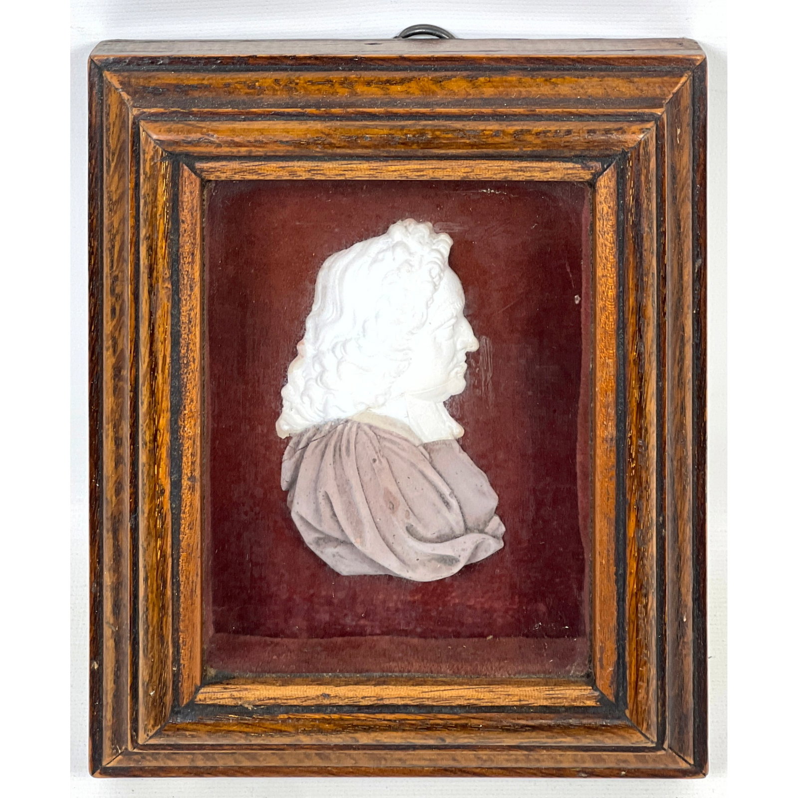 Antique wax Relief Portrait Sculpture. George Jeffreys, 1st Baron Jeffreys, the notorious 17th-centu: Antique wax Relief Portrait Sculpture. George Jeffreys, 1st Baron Jeffreys, the notorious 17th-century Hanging Judge Dimensions: Height: 7 inches, Width: 6 inches. --- US Packing and Shipping charge: 
