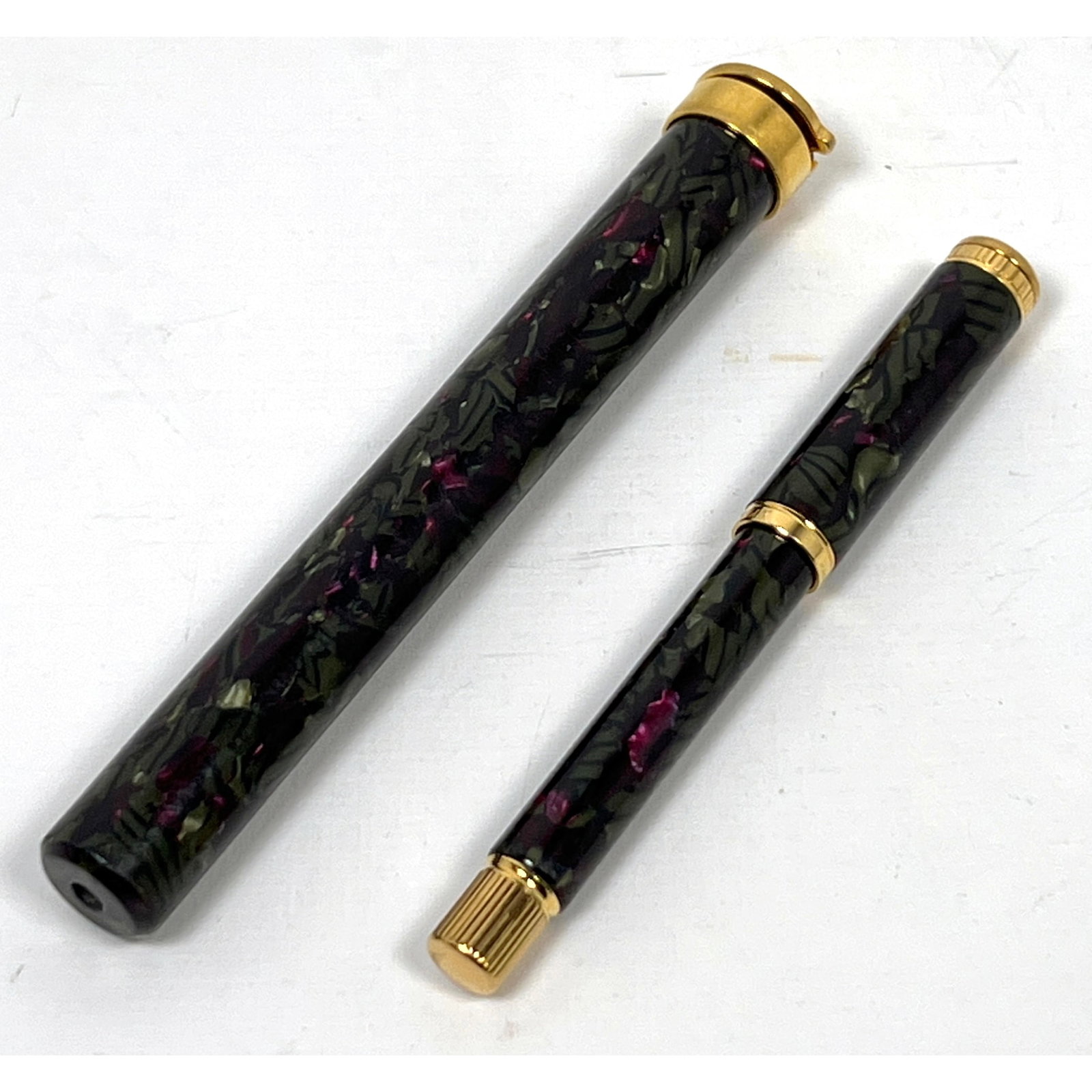 Waterman Lady Agathe fountain pen in the Gauguin finish, likely dating from the 1990s. Pen in case w (1 of 14)
