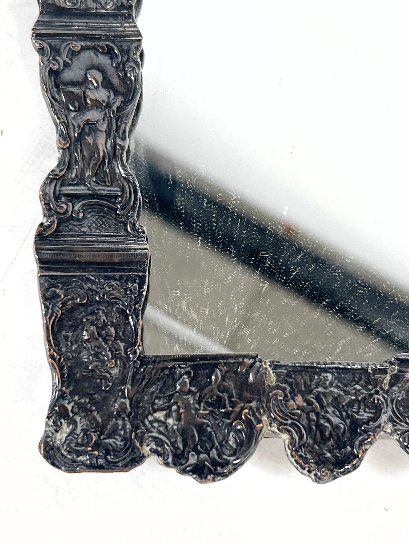 2pcs Antique Silver Mirror Frames. Small wall mirrors. - 12