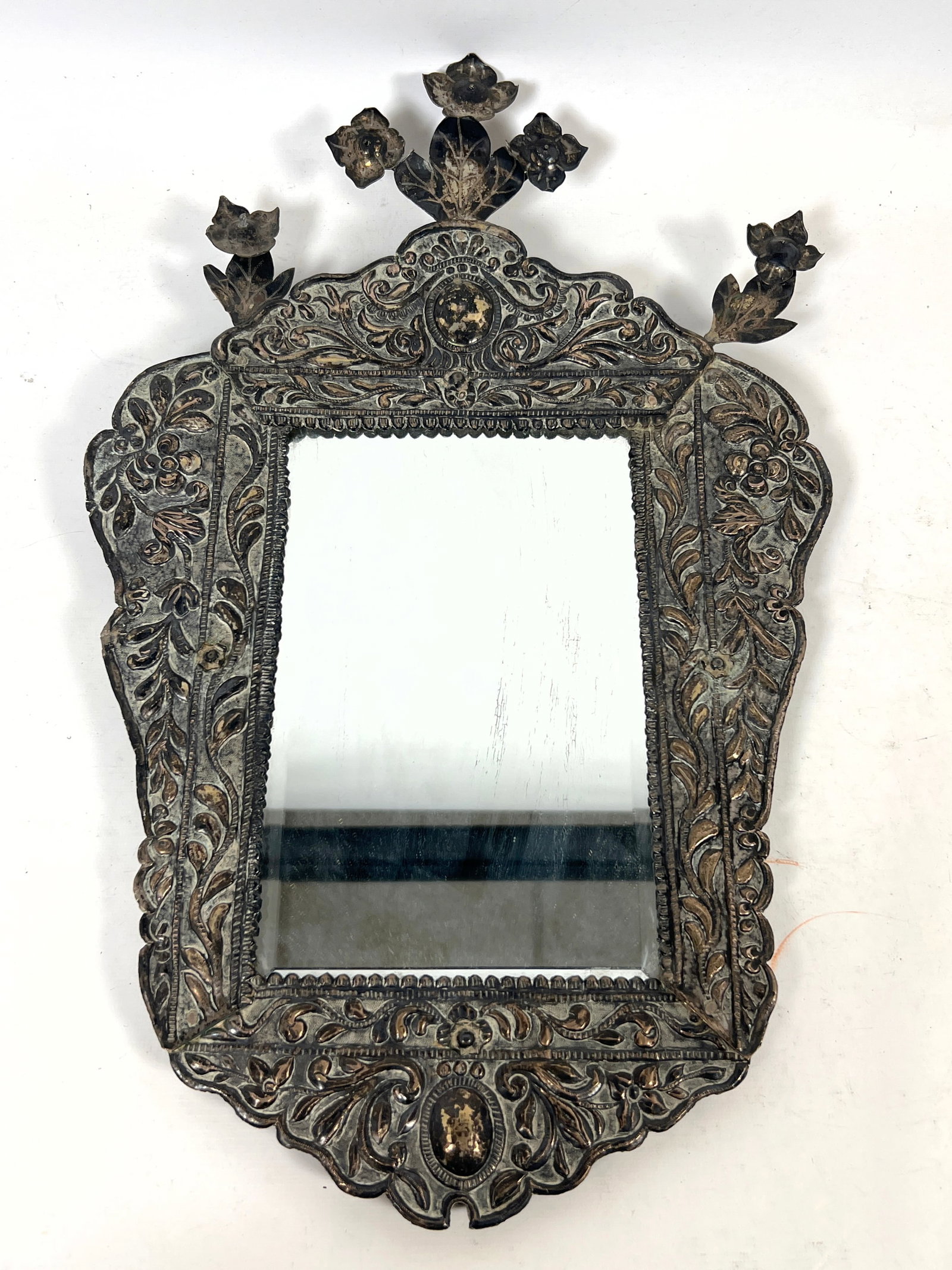 2pcs Antique Silver Mirror Frames. Small wall mirrors. - 4