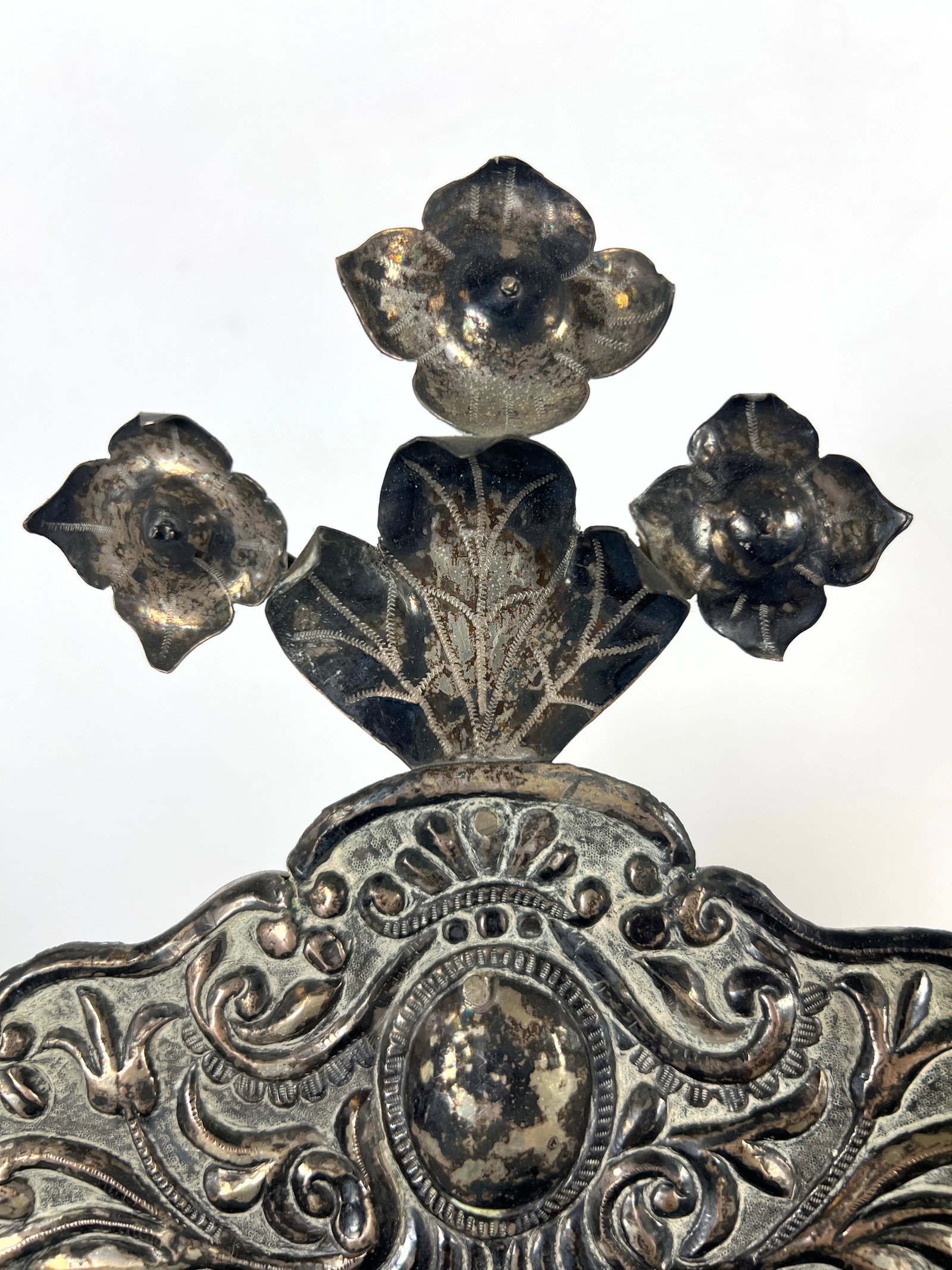 2pcs Antique Silver Mirror Frames. Small wall mirrors. - 5
