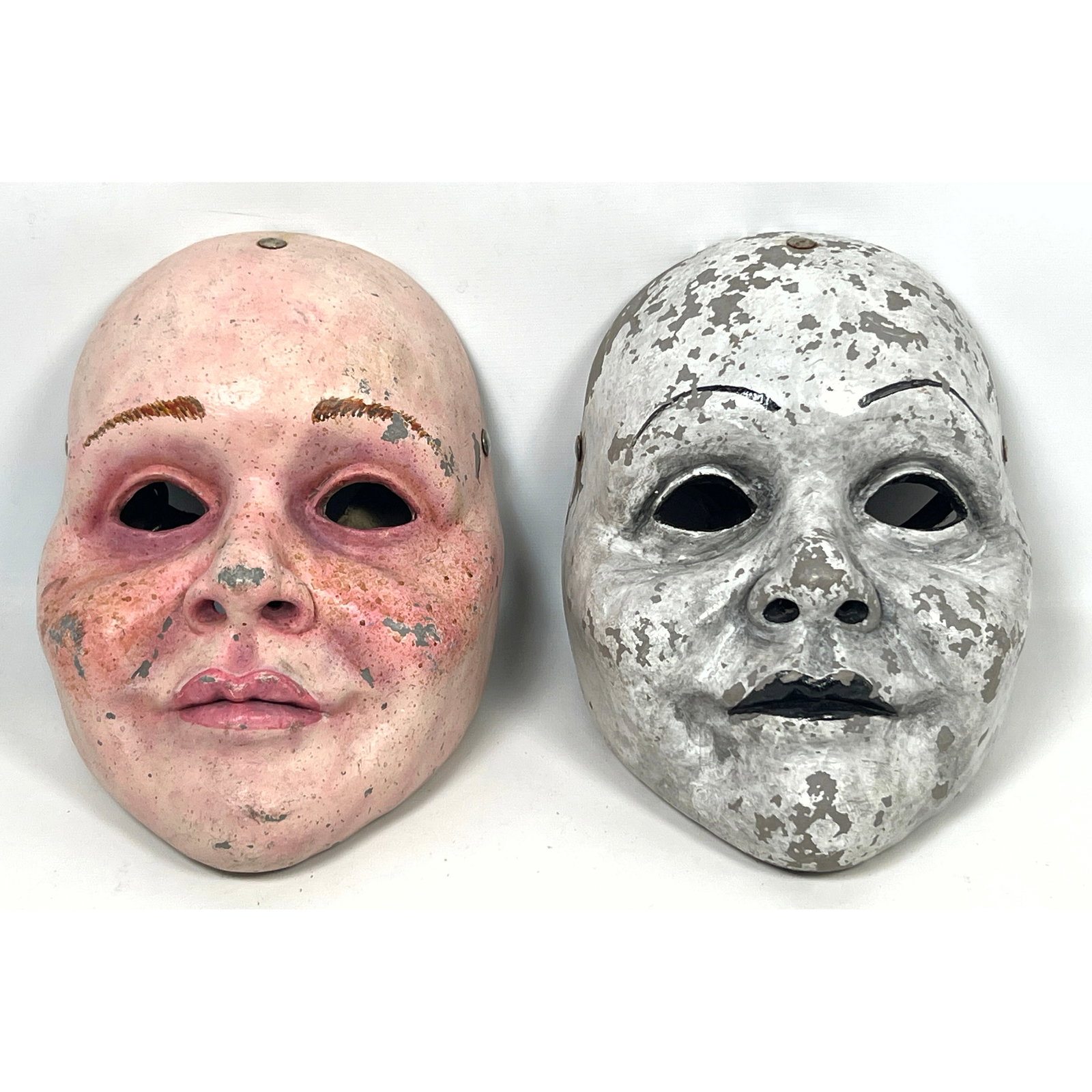 Vintage Artisan-crafted full-face character masks. Theatrical Masks. (1 of 11)