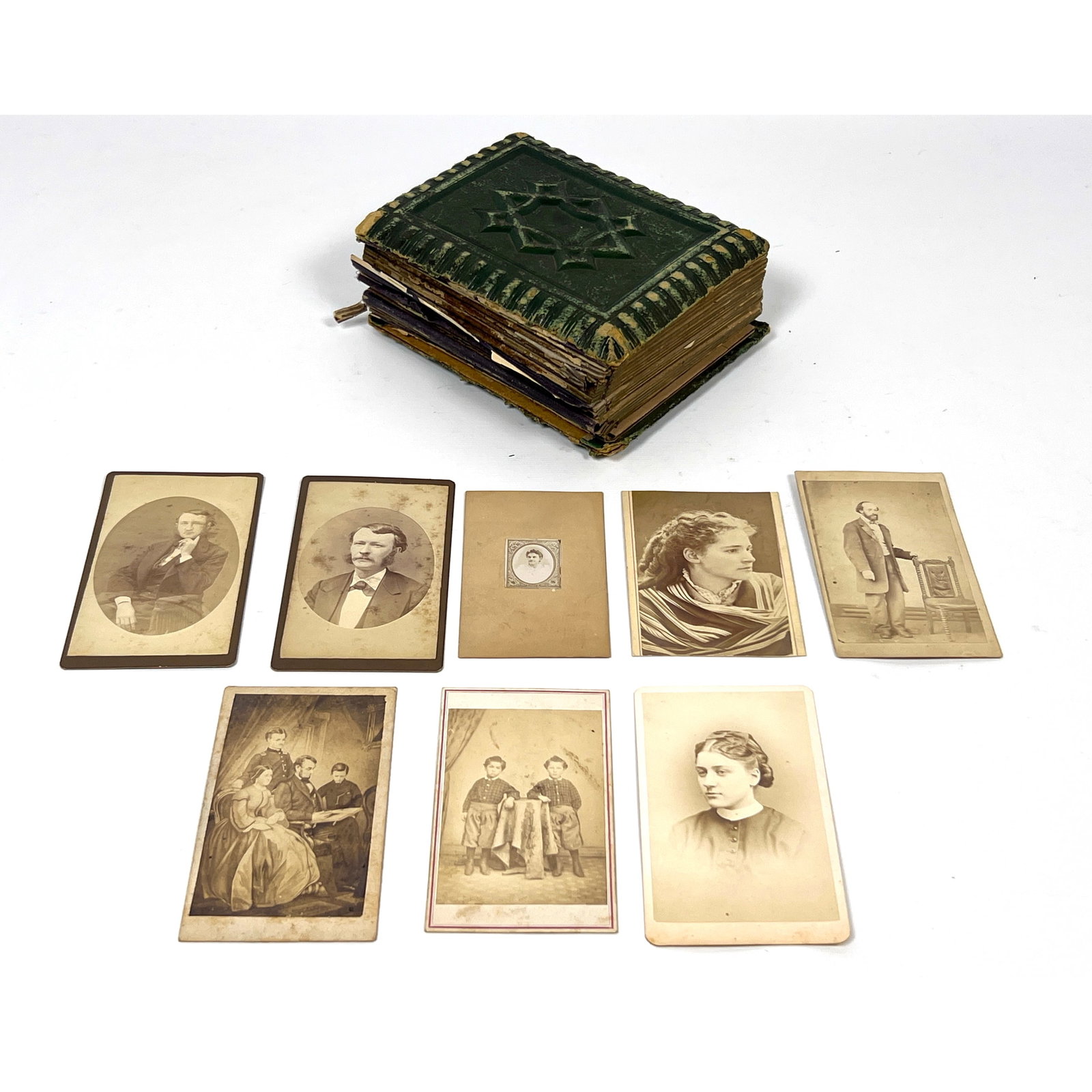 Collection of 19th century albumen print photographs on carte-de-visite (CdV) card mounts (1 of 20)
