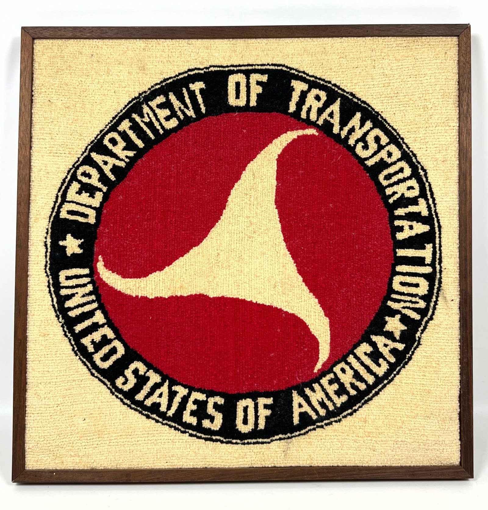 Vintage Mid Century Department of Transportation Framed Hand Done Needlepoint (1 of 8)