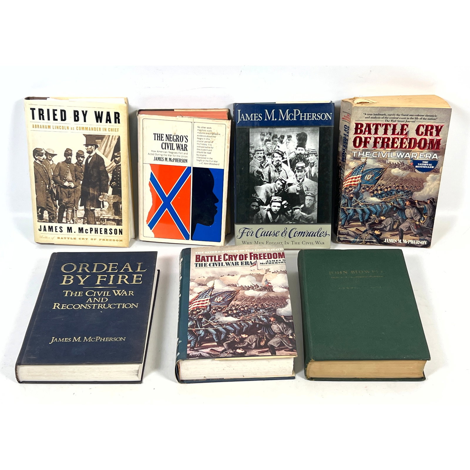7pcs James M. McPherson Signed Books. primarily focused on the American Civil War era and California (1 of 16)
