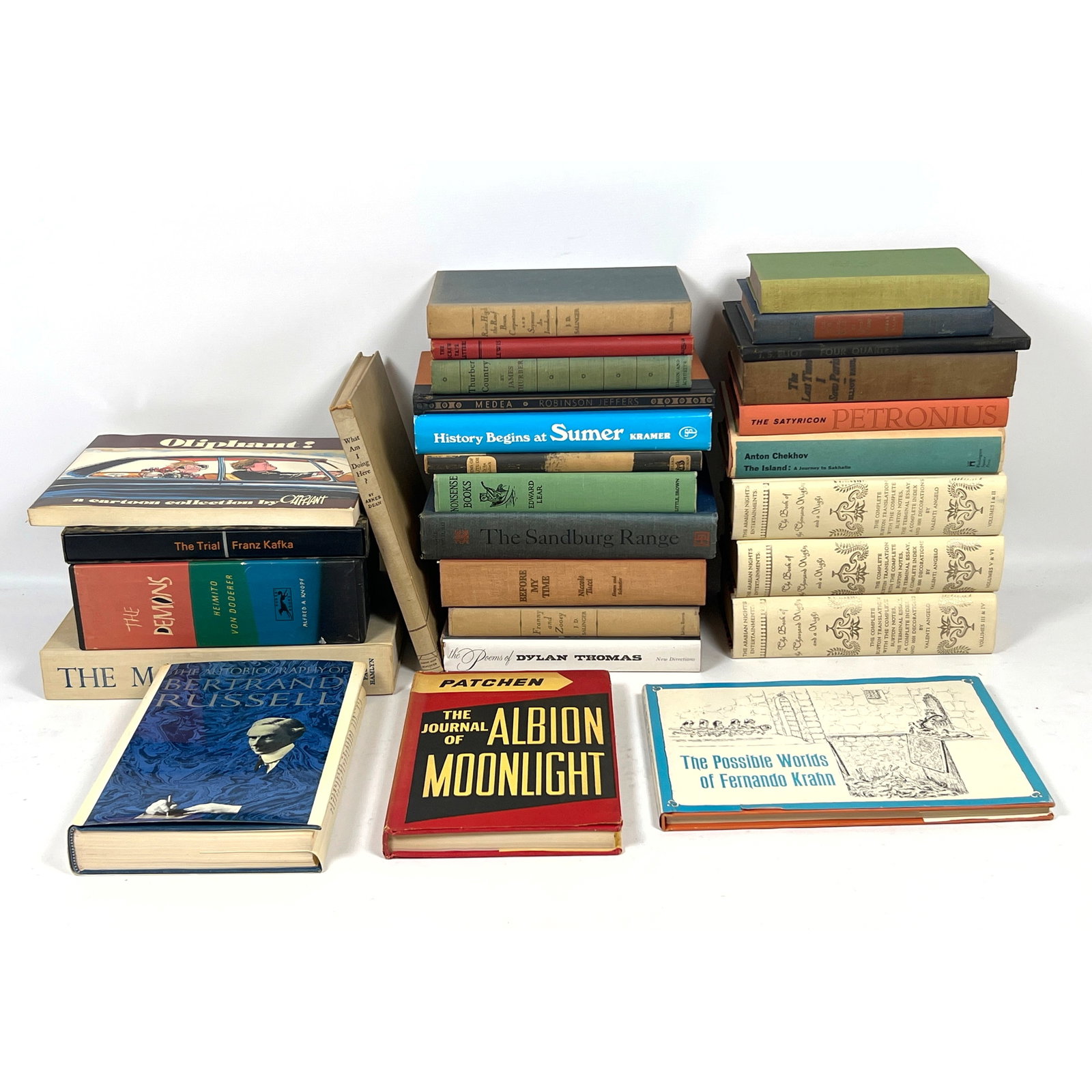 28pcs Vintage Novels and Poems. Anton Chekhov, JD Salinger, Arabian Knights, Edward Lear, The Monkey (1 of 11)