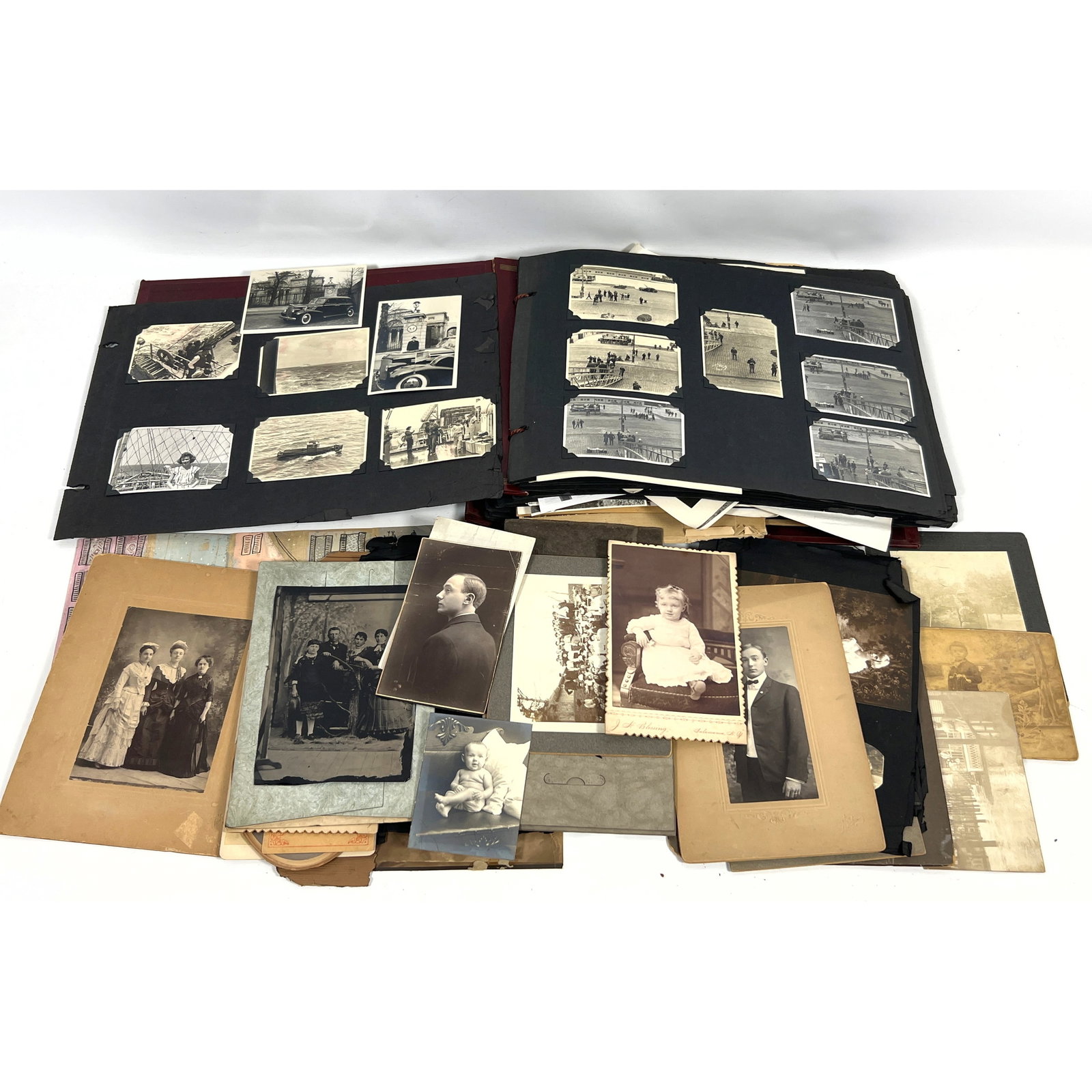 Vintage Photo Album Featuring Mostly Military and His Family Photographs. (1 of 14)