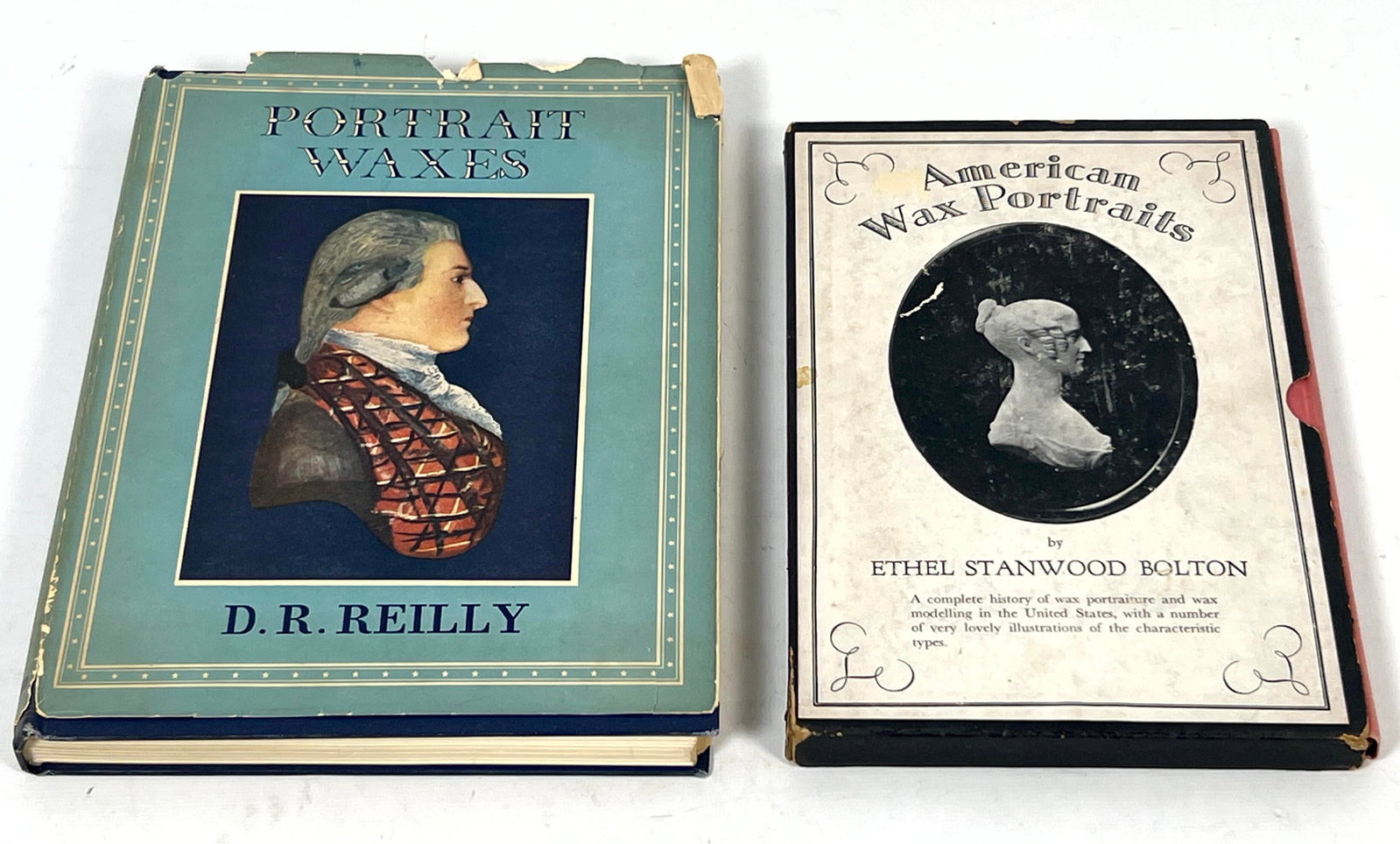 Two hardcover reference works concerning the history and collection of wax portraiture. The first vo (1 of 14)