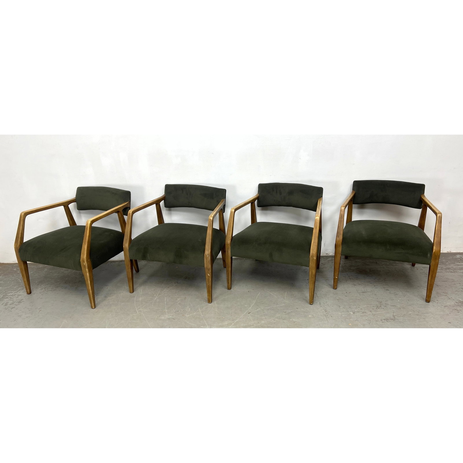 Set 4 Contemporary Four Hands Tyler Model Arm Chairs. (1 of 9)