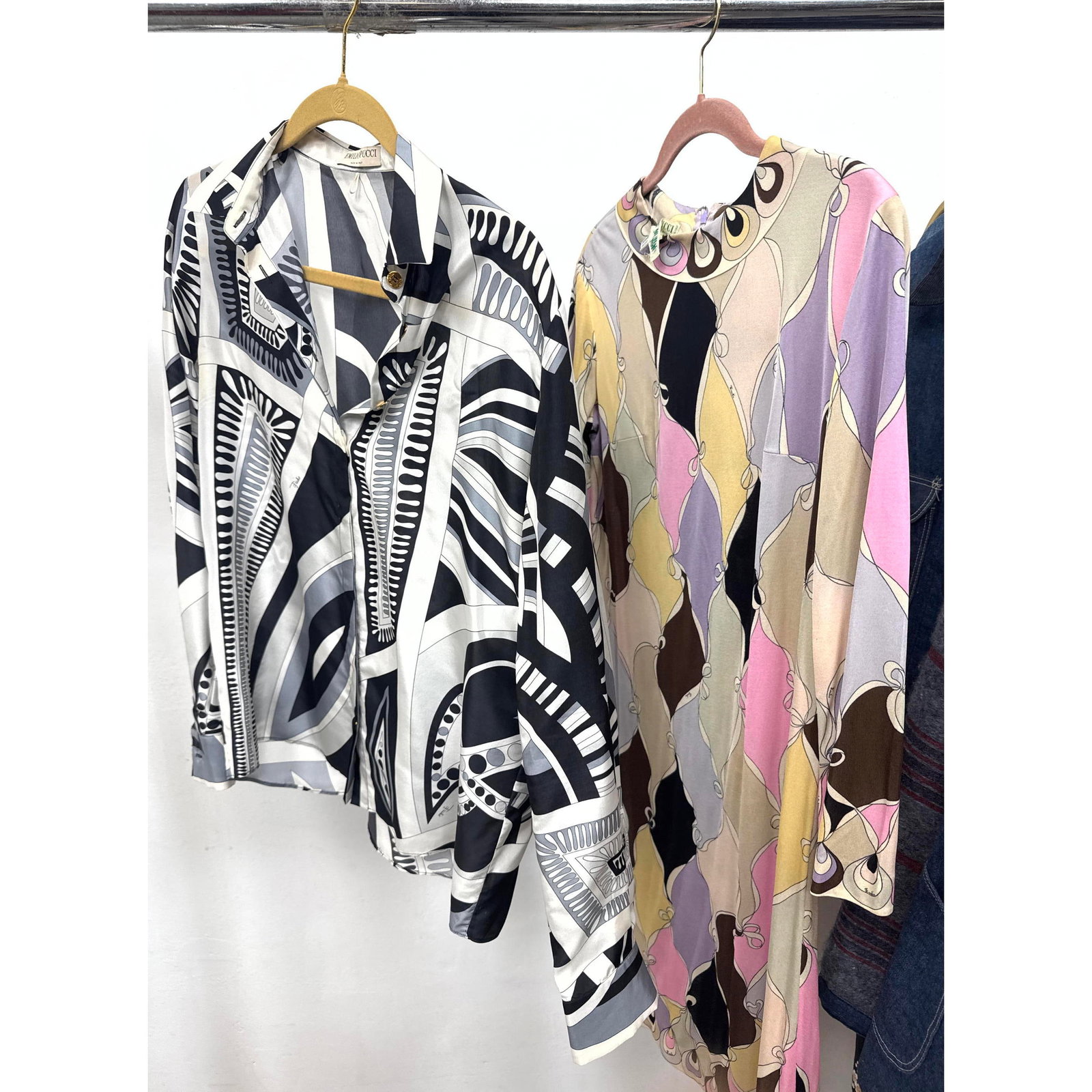 2pcs Emilio Pucci Silk Garments. Long-sleeved midi-length dress crafted from 100 percent silk jerse (1 of 10)