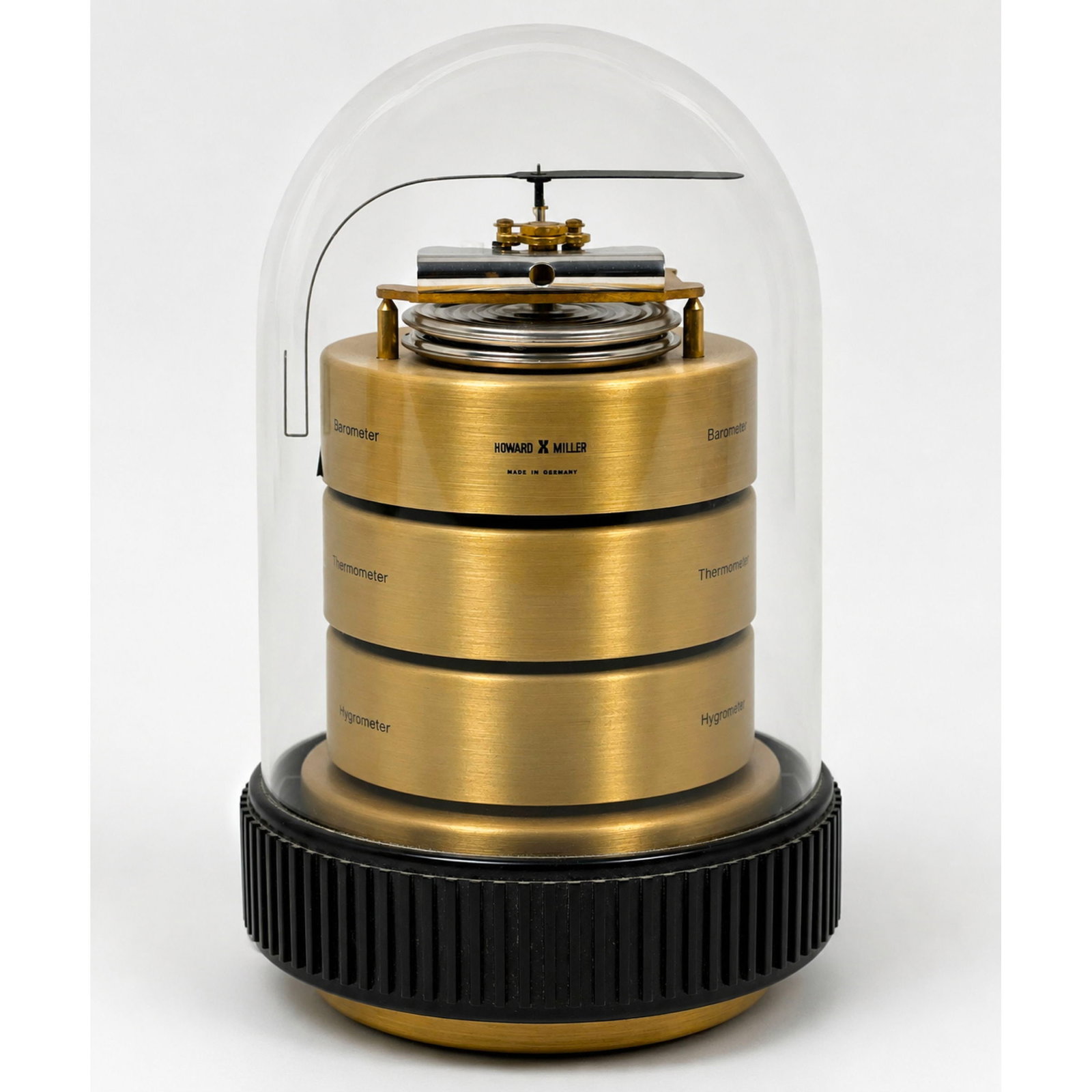 Vintage Howard Miller German desktop weather station with barometer thermometer and hygrometer under (1 of 8)