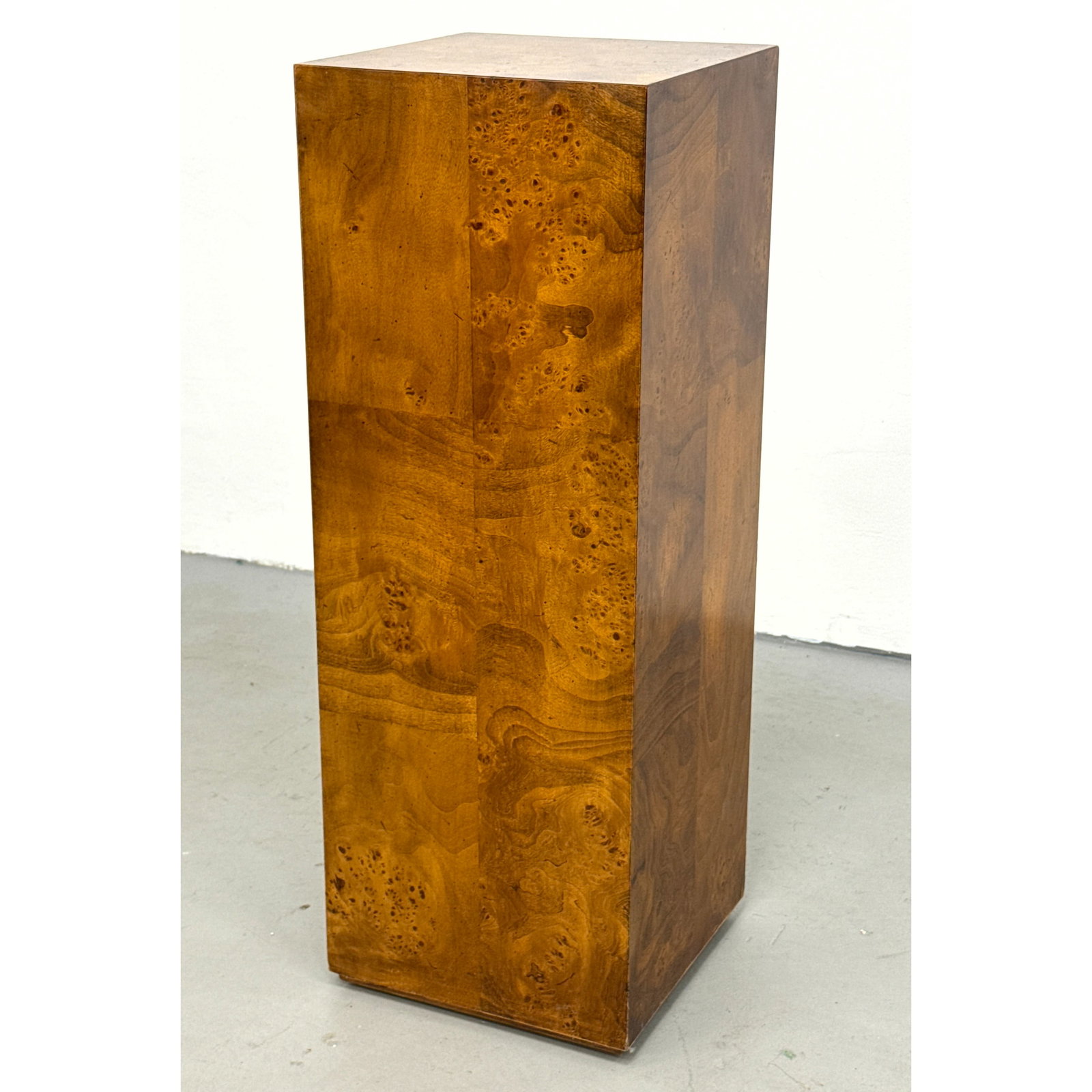 Vintage Mid Century Milo Baughman Burlwood Pedestal (1 of 6)