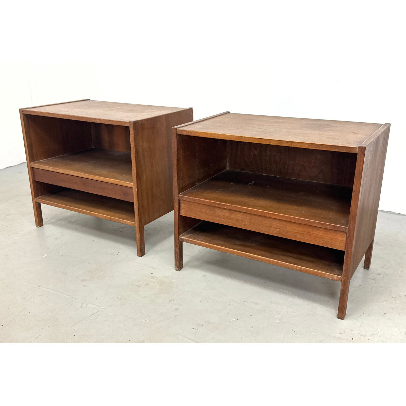Pair Danish Modern Nils Jonsson HJN Mobler Teak Nightstands, Denmark (1 of 14)