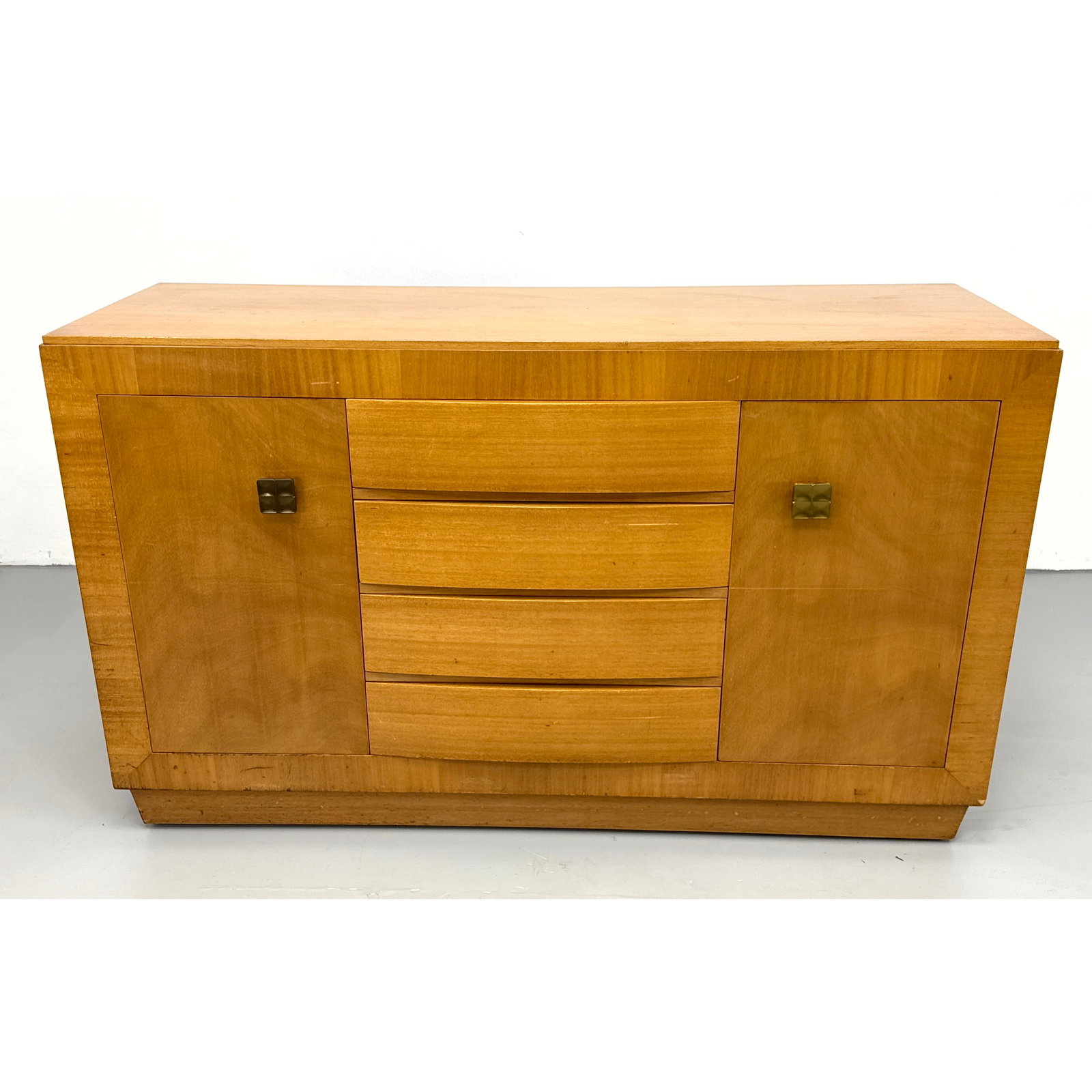 Rway Art Deco Book matched Wood Sideboard Credenza attributed to Eliel Saarinen (1 of 15)