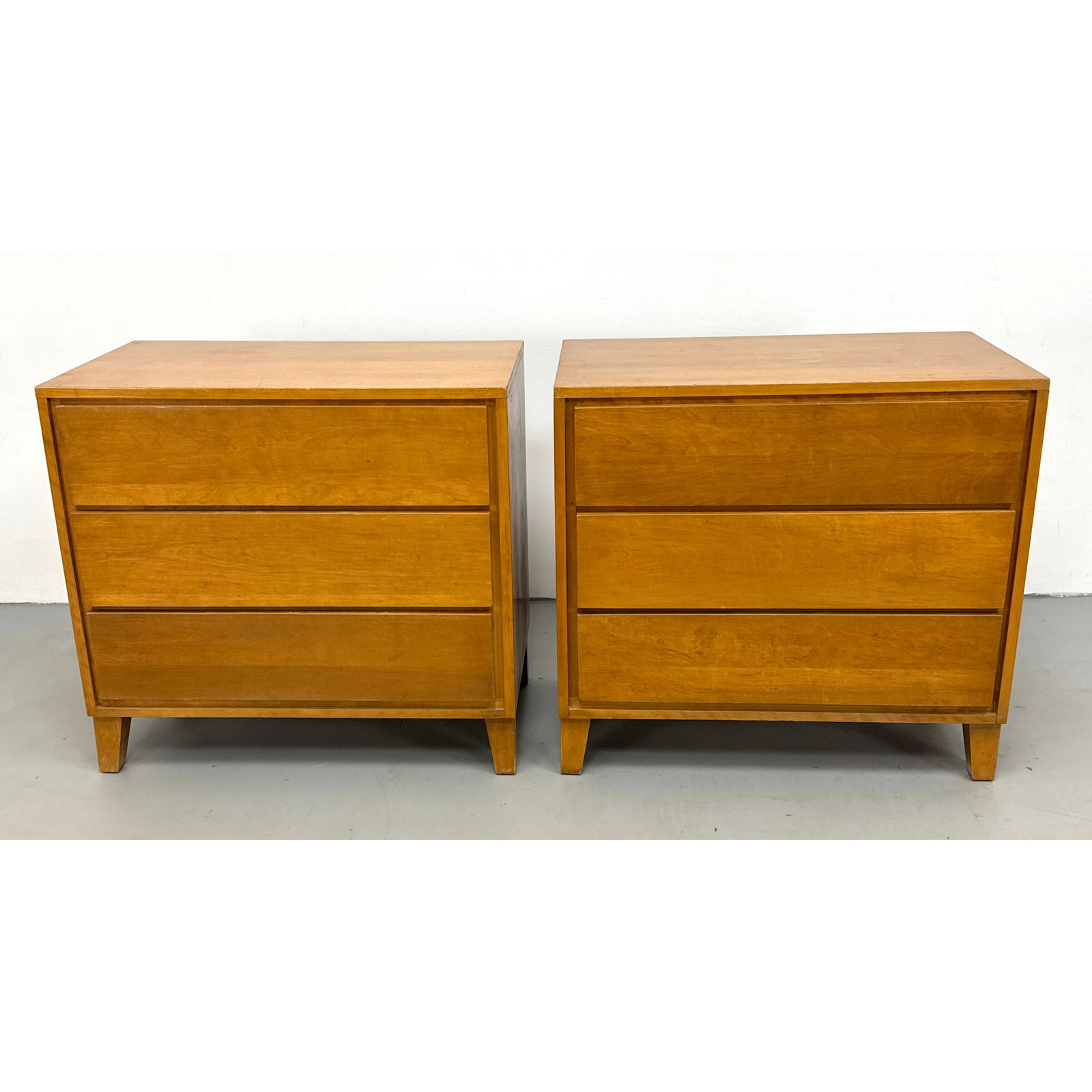 Pair Leslie Diamond for Conant Ball Modern Mates Three-Drawer Chest Dressers. (1 of 11)