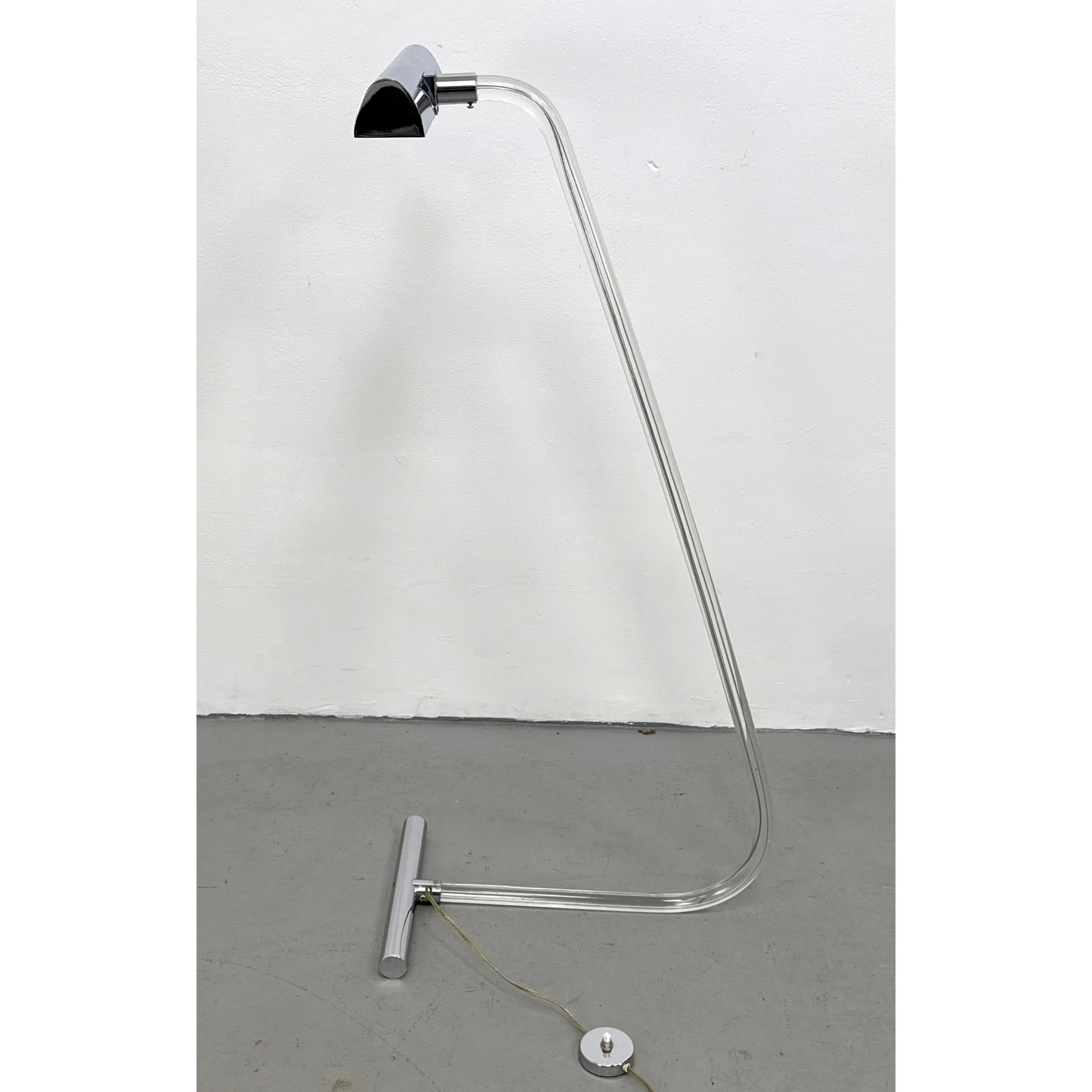 Peter Hamburger for George Kovacs Crylicord floor lamp. Lucite and Chrome. (1 of 7)
